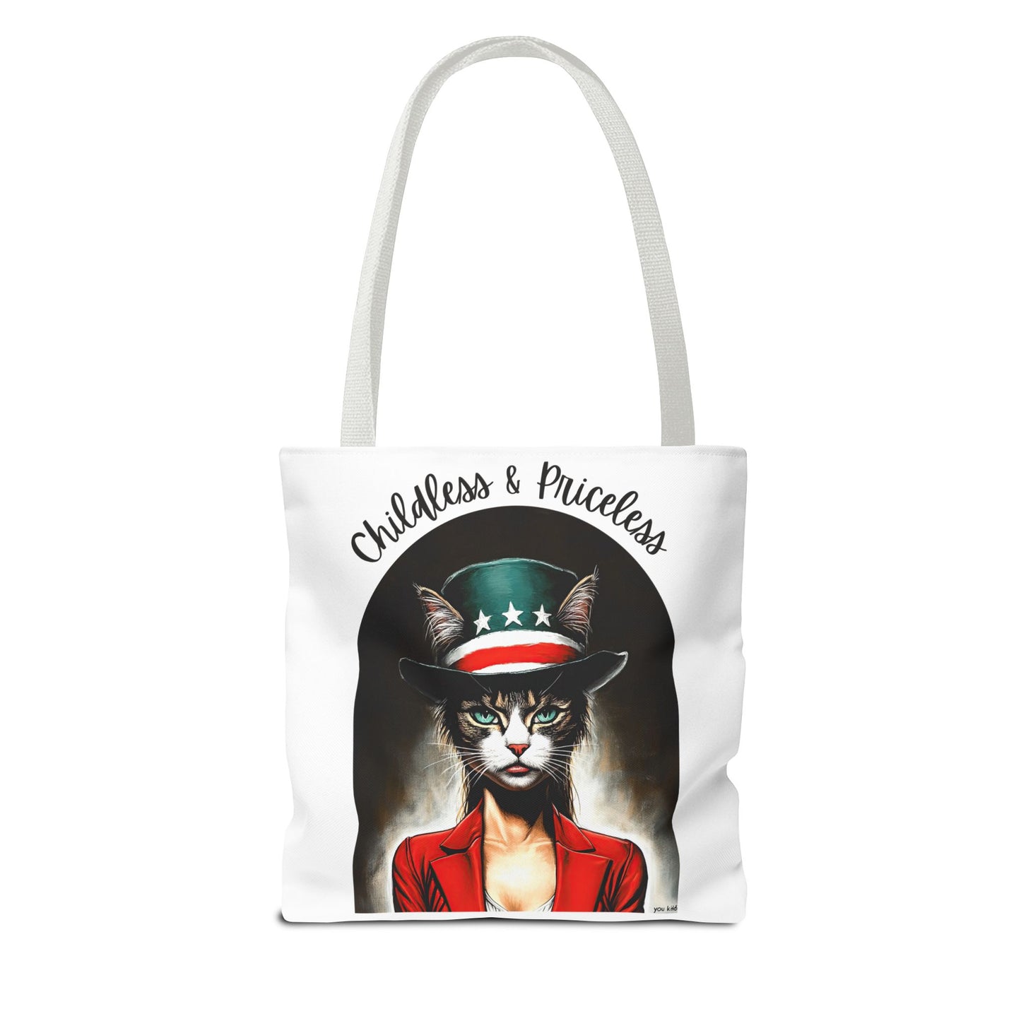 Childless and Priceless. Proud Cat, Childless Cat Lady Tote Bag (AOP)
