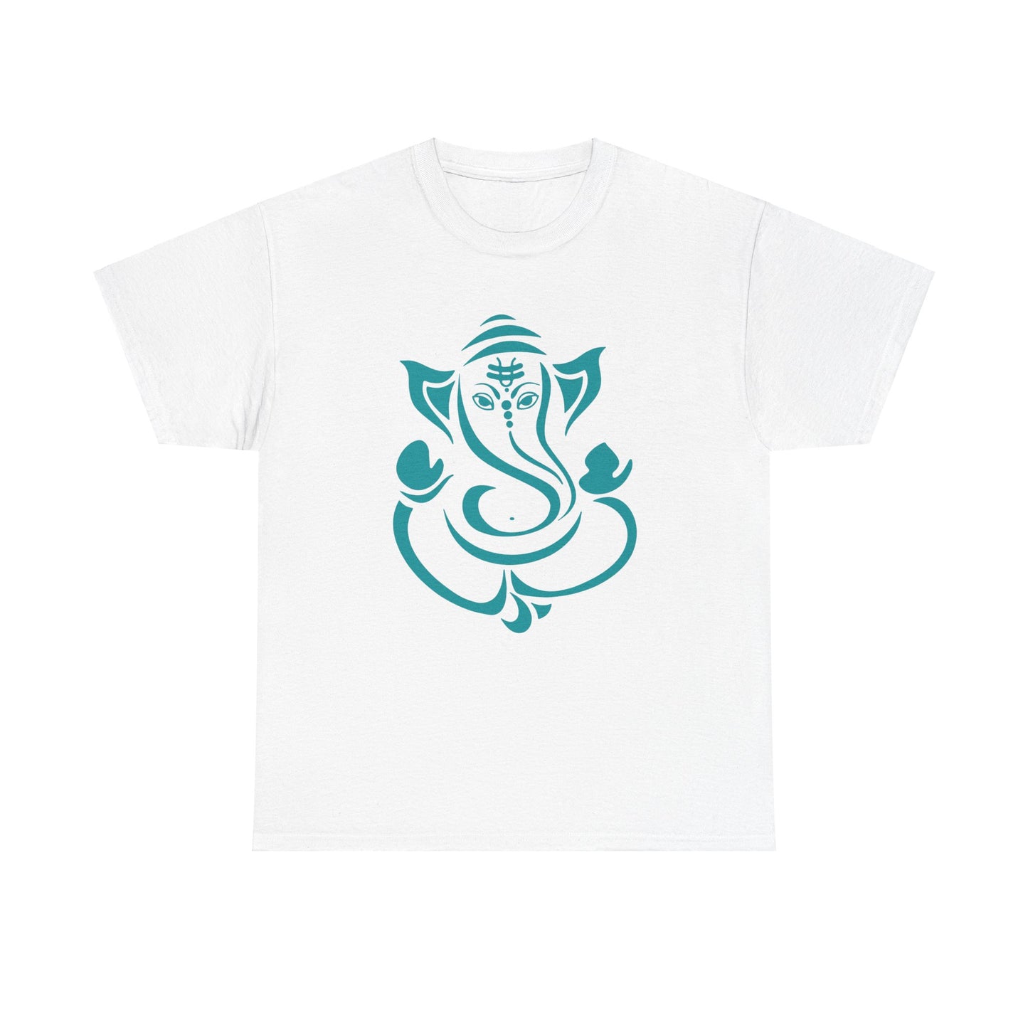 Copy of Ganesha, Remover of Obstacles. Cutout Ganesha Yoga, Zen, Hindu Gifts Unisex Heavy Cotton Tee T-Shirt