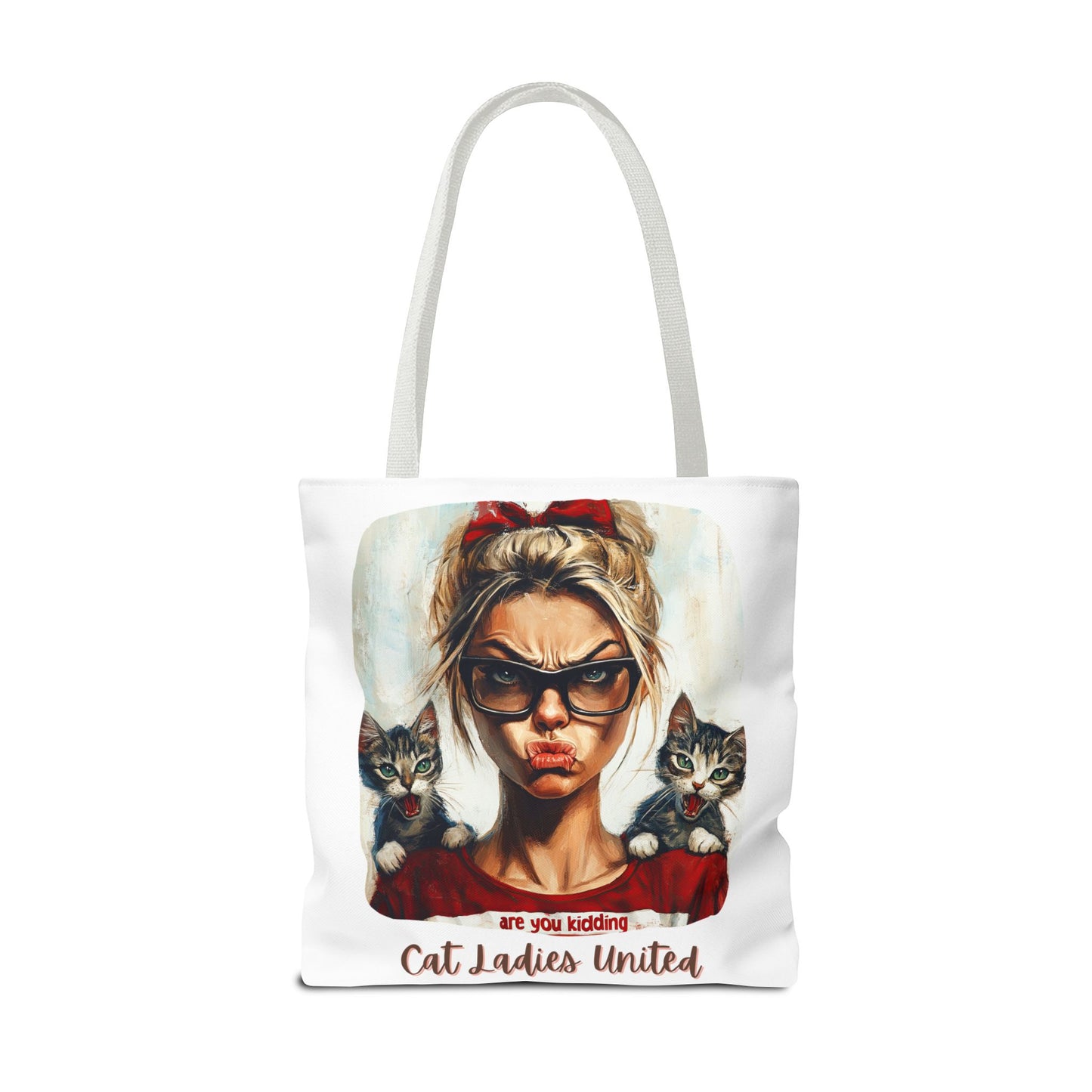 Childless Cat Lady Bag "Cat Ladies United" Childless Cat Lady Tote Bag (AOP)