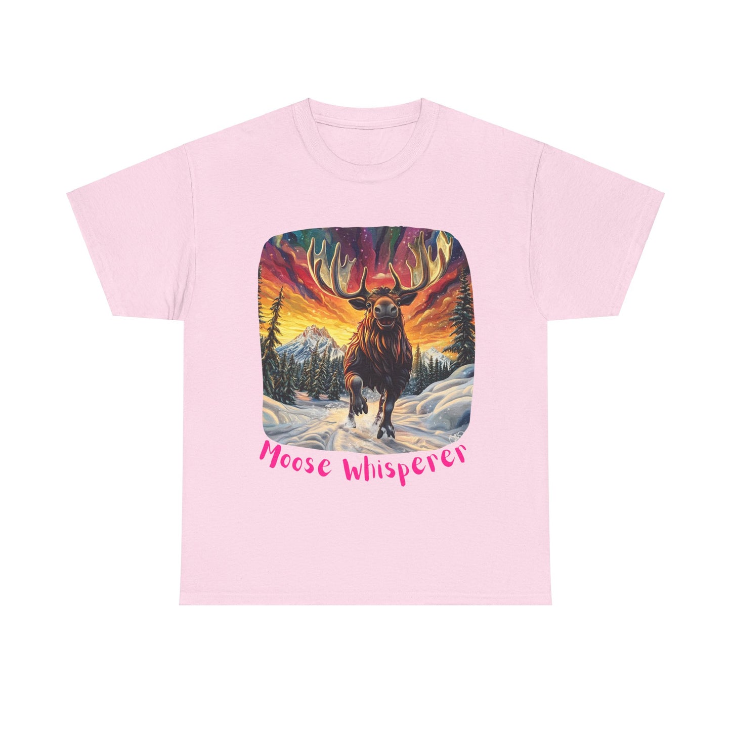 Moose Whisperer  - Moose Lover Unisex Heavy Cotton Tee T-Shirt