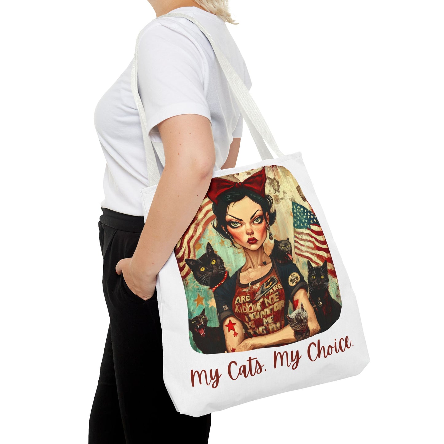 Childless Cat Lady "My Cats, My Choice" -  Childless Cat Lady Tote Bag (AOP)