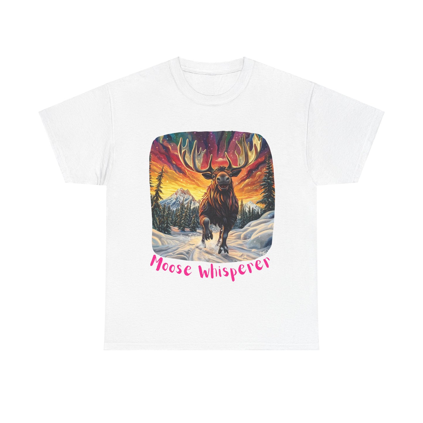Moose Whisperer  - Moose Lover Unisex Heavy Cotton Tee T-Shirt
