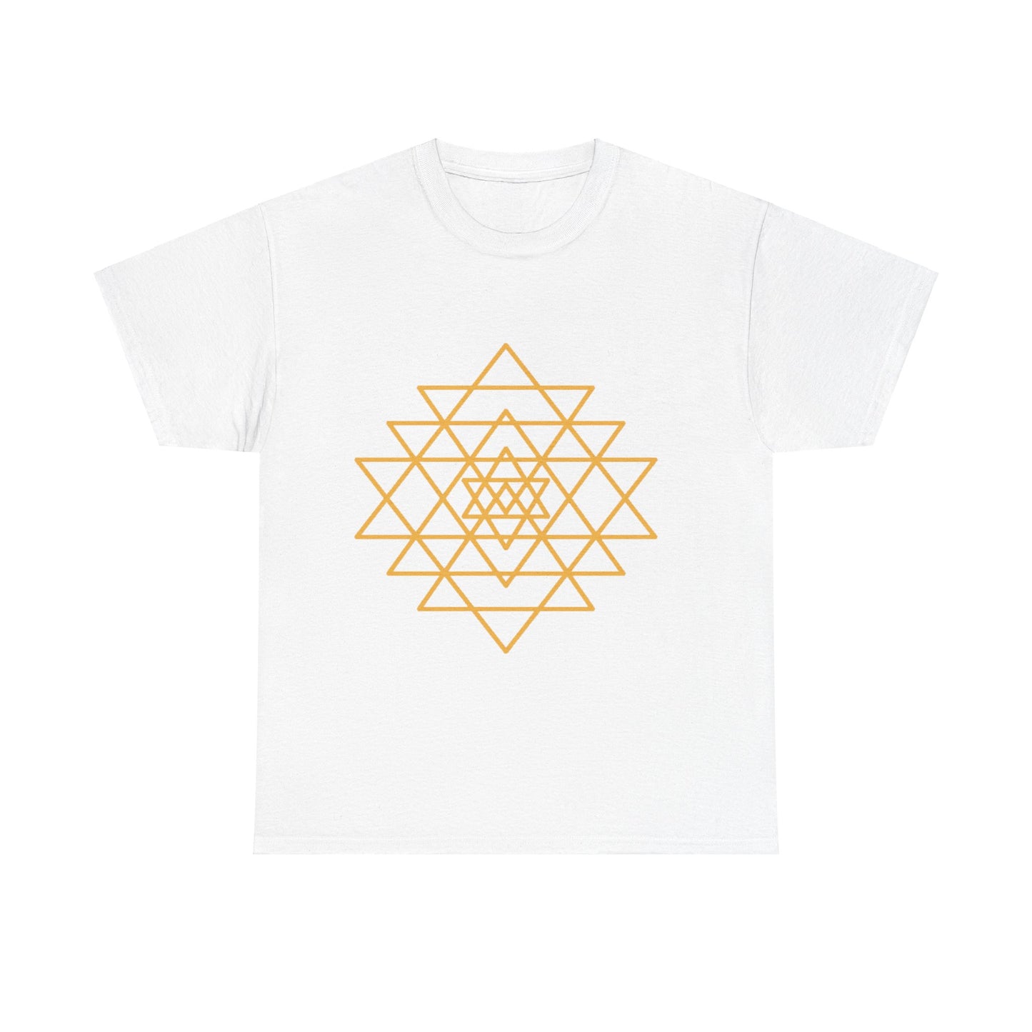 Sacred Geometry Sri Yantra, Shree Yantra, Shri Chakra  Nava Chakra Shirt - Graphic Tee - Yoga, Zen, Hindu Gifts Unisex Heavy Cotton Graphic Tee T-Shirt