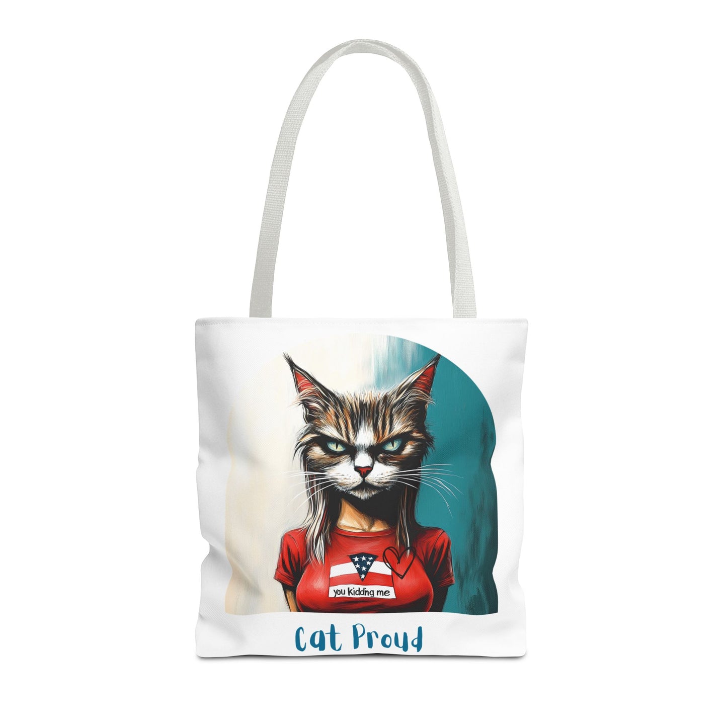 "Cat Proud" Childless Cat Lady Tote Bag (AOP)