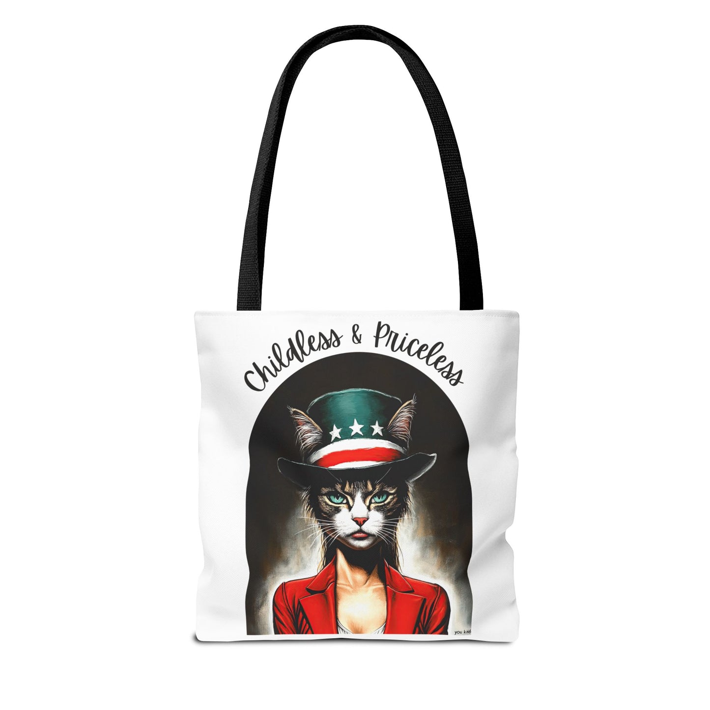 Childless and Priceless. Proud Cat, Childless Cat Lady Tote Bag (AOP)