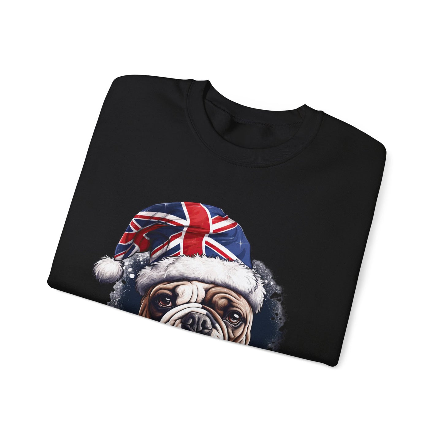 Happy Boxing Day - British English Bulldog - Happy Boxing Day- Christmas Unisex Long Sleeve Jersey Cotton Shirt Mens Womens Sweatshirt Sweat Shirt