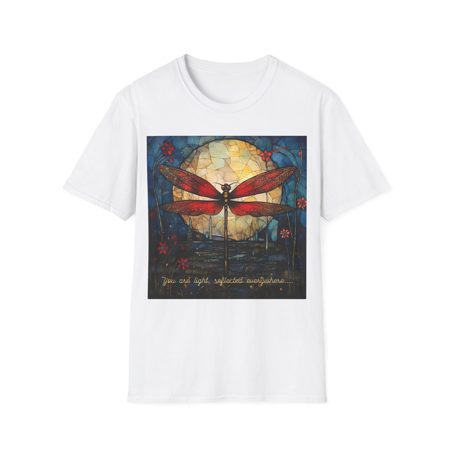 Dragonfly T-shirt - You Are Light, Reflected Everywhere - Dragonflies Shirt, Tee shirt, Unisex Soft Cotton, multiple colors