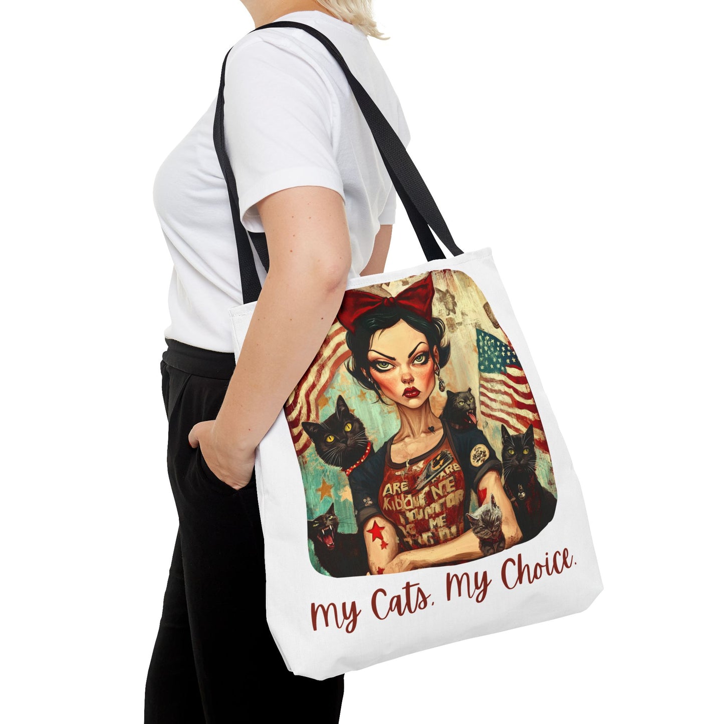 Childless Cat Lady "My Cats, My Choice" -  Childless Cat Lady Tote Bag (AOP)