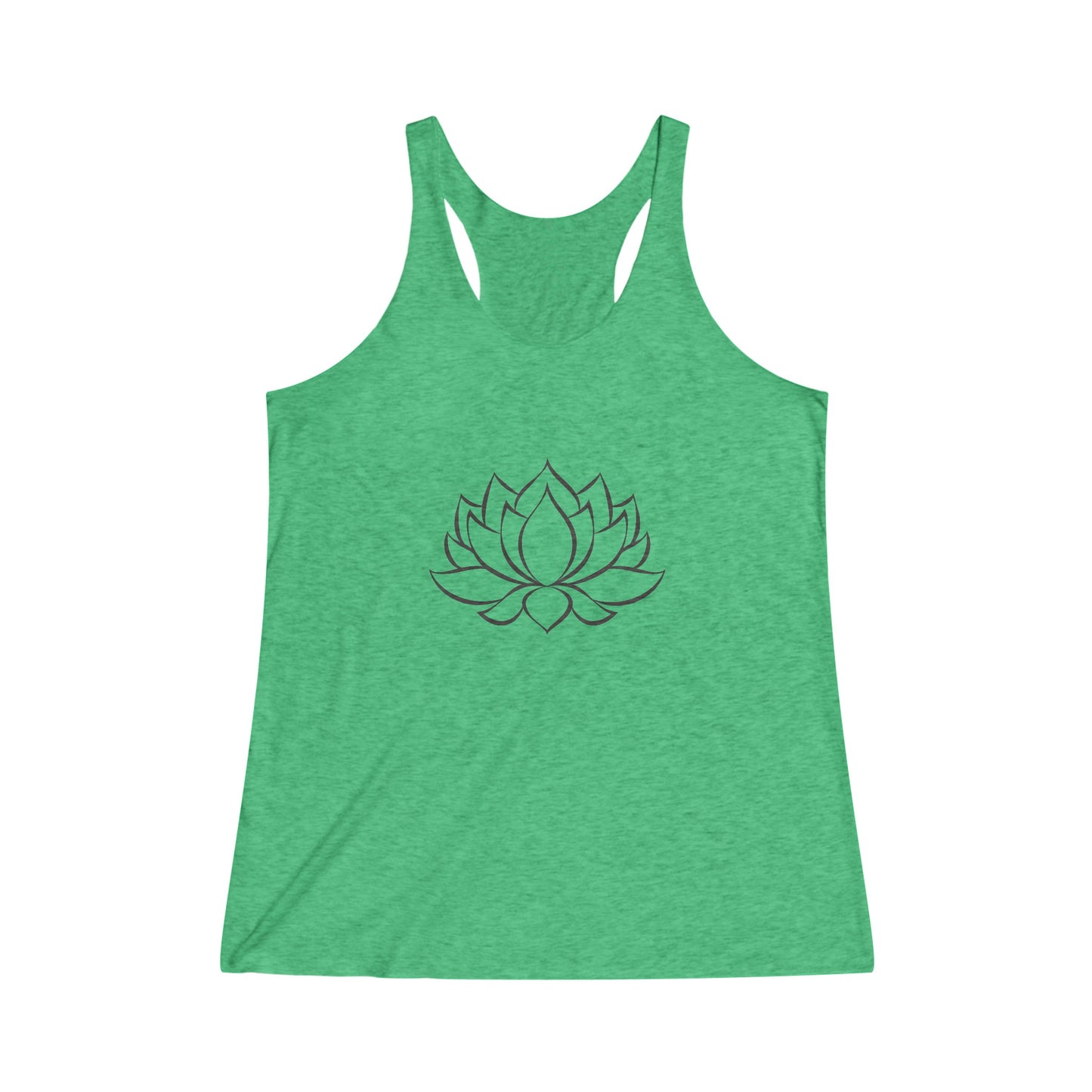 Lotus Flower (Black Graphic Outline ) Yoga Tank Top, Peace, Namaste, Women's Yoga  Athletic Racerback Tank Top Shirt  Graphic Tee