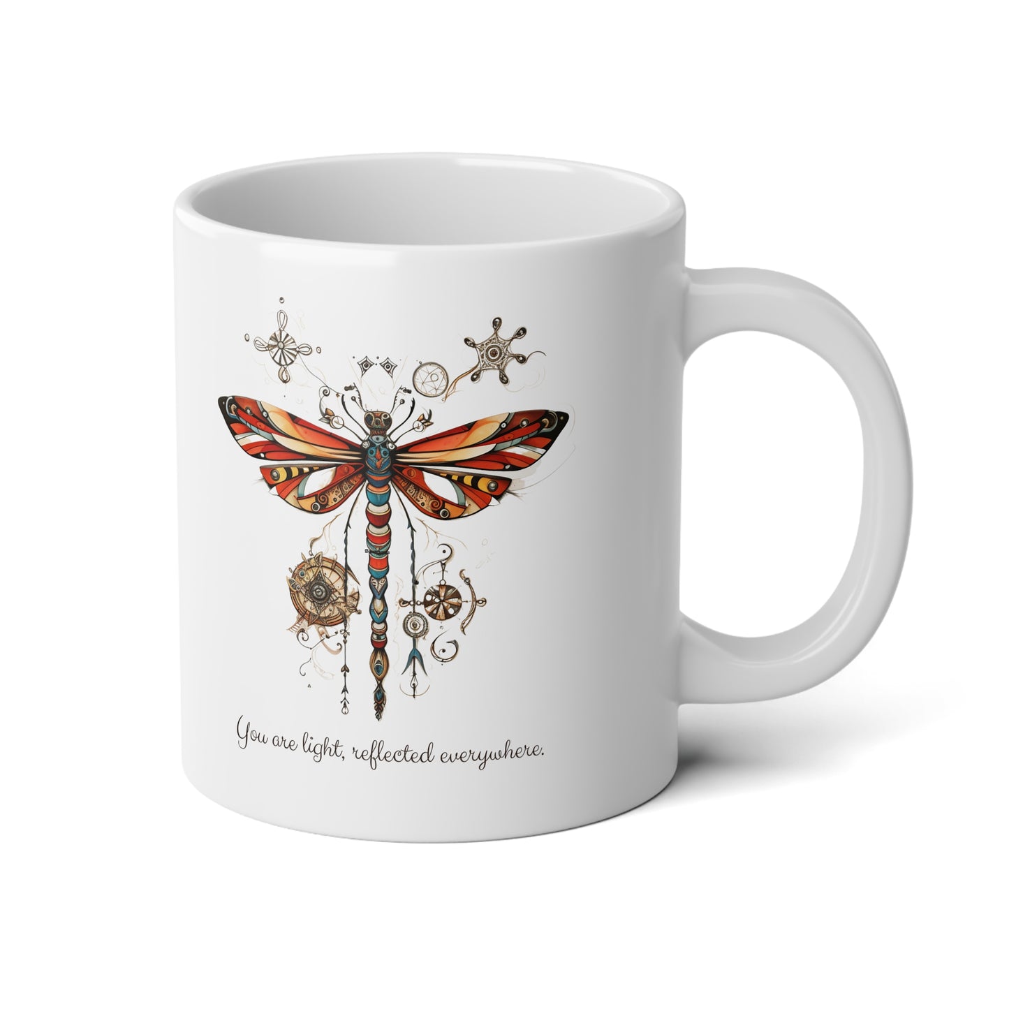 Dragonfly Lovers Gift, Dragon Fly Gift Mug,  Jumbo 20 oz Mug XL Size Mug