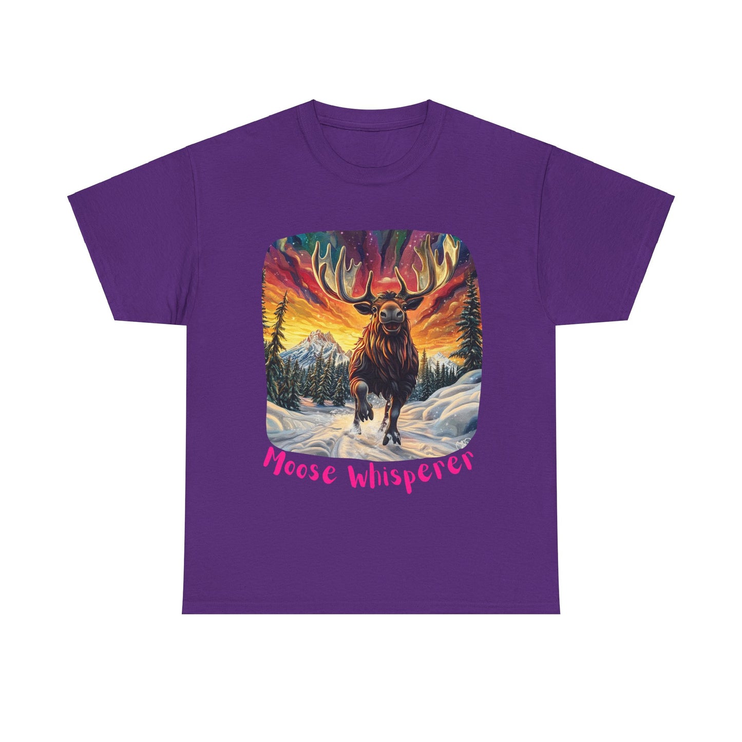 Moose Whisperer  - Moose Lover Unisex Heavy Cotton Tee T-Shirt