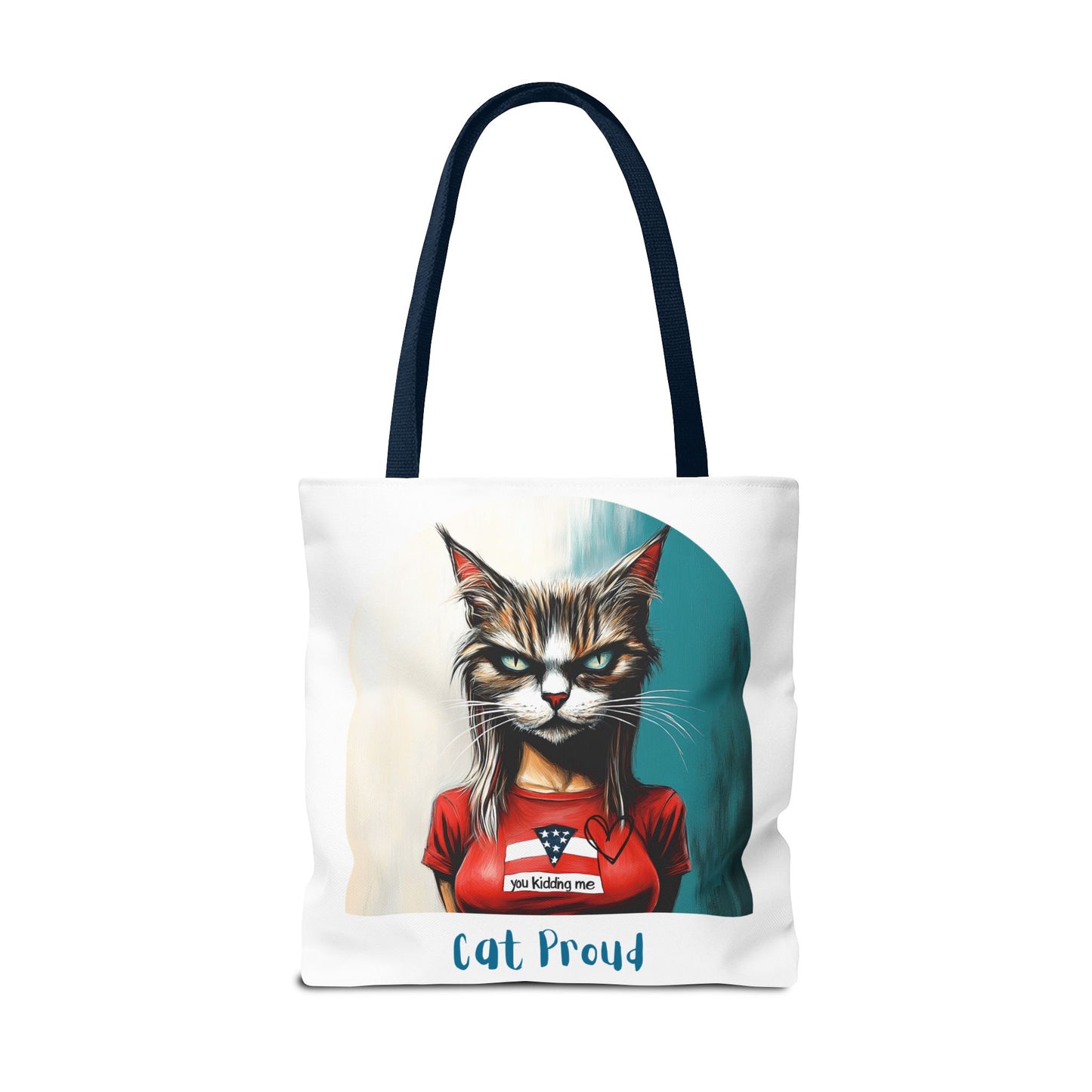 "Cat Proud" Childless Cat Lady Tote Bag (AOP)