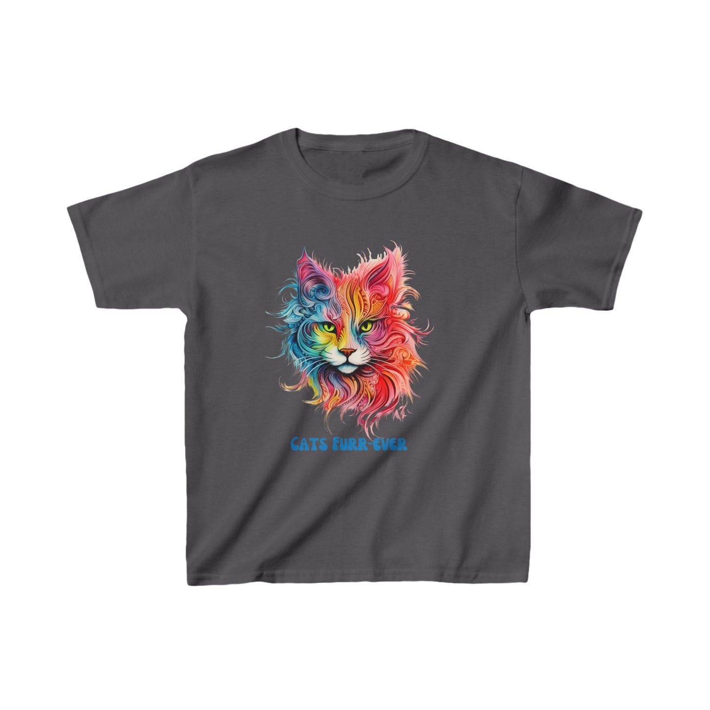 Cats Furr- Ever- Kids Cat Graphic Tee - Vibrant Cute Cat Design for Young Cat Lovers