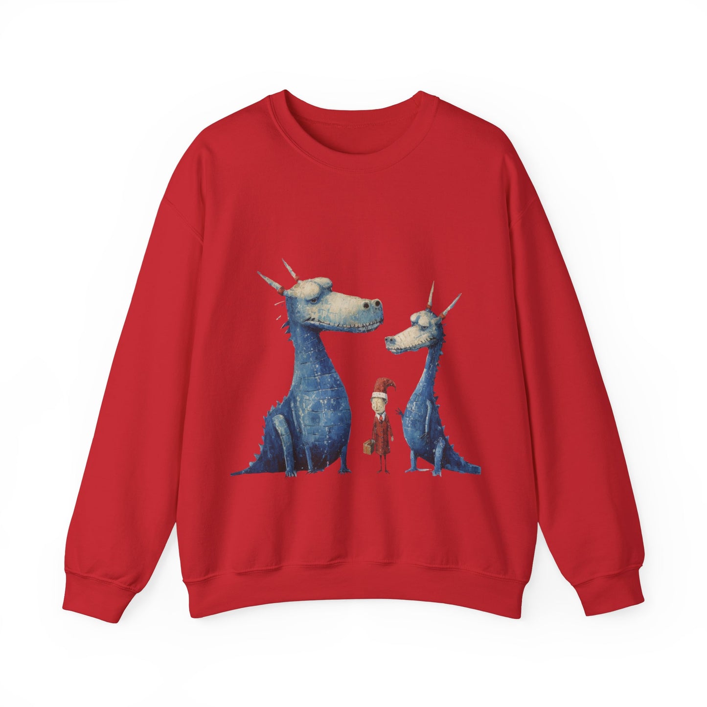 Christmas Dragons, Holiday Dragons with Santa Gift Shirt  Dragon Gifts, Holiday Cheer Shirt, Unisex sweatshirt