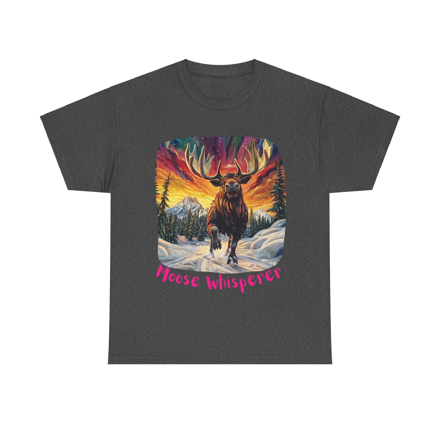 Moose Whisperer  - Moose Lover Unisex Heavy Cotton Tee T-Shirt