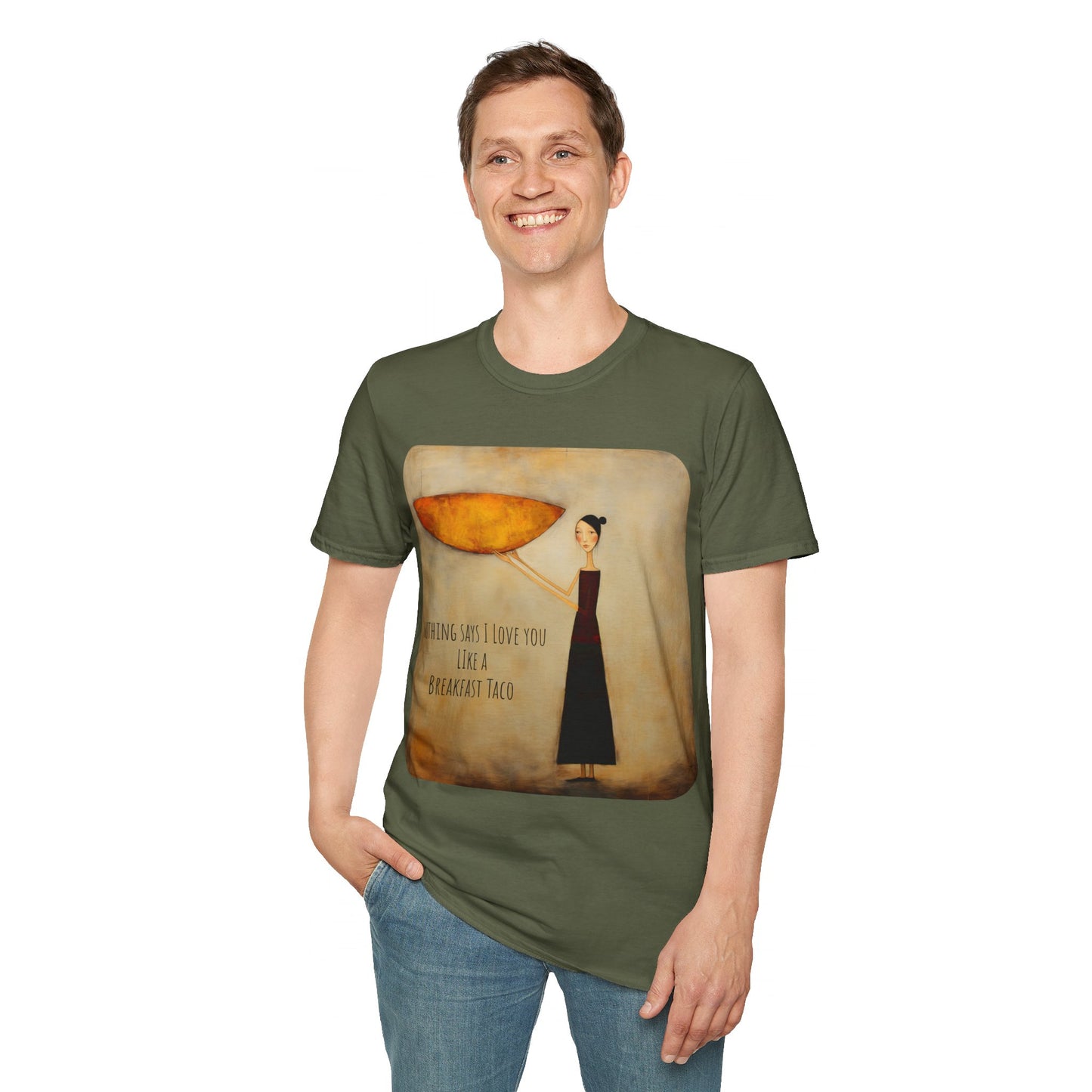 Taco Lover Shirt, T-Shirt, Breakfast Taco Gift, Austin Texas Softstyle Unisex Tee Shirt