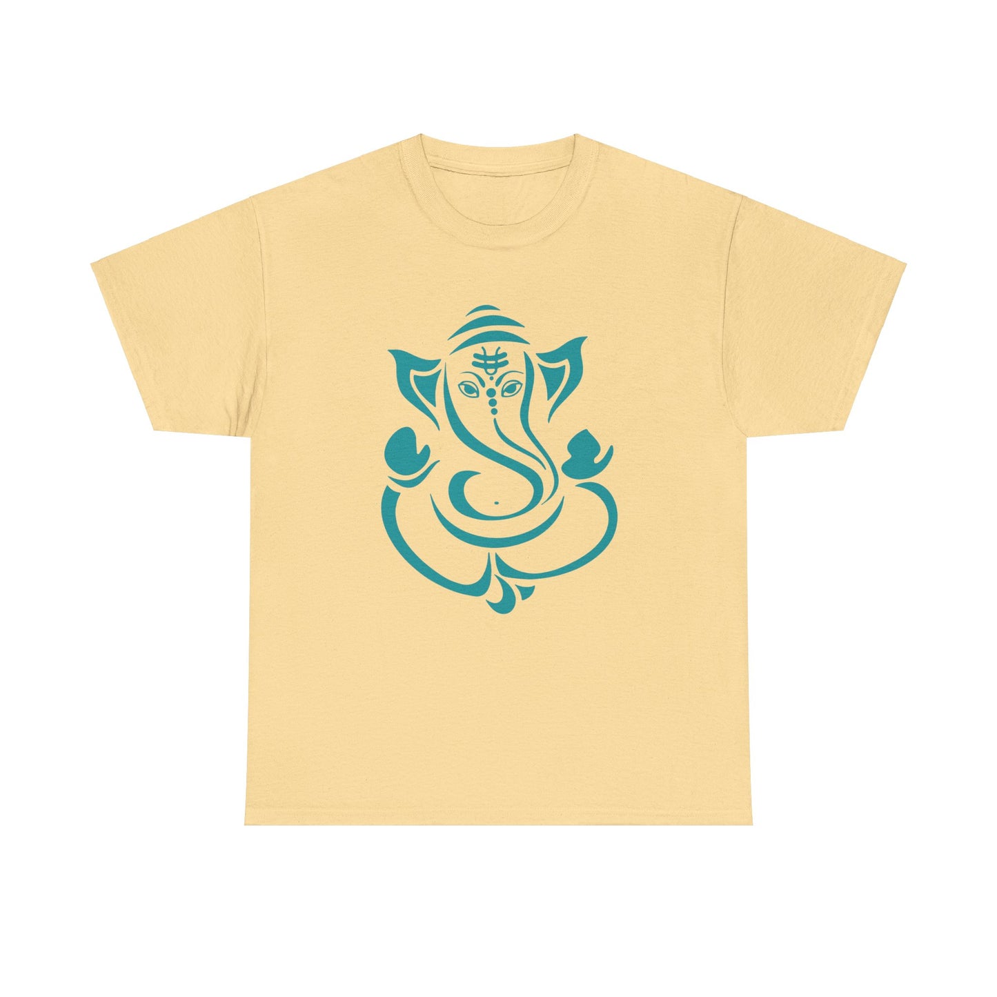 Copy of Ganesha, Remover of Obstacles. Cutout Ganesha Yoga, Zen, Hindu Gifts Unisex Heavy Cotton Tee T-Shirt