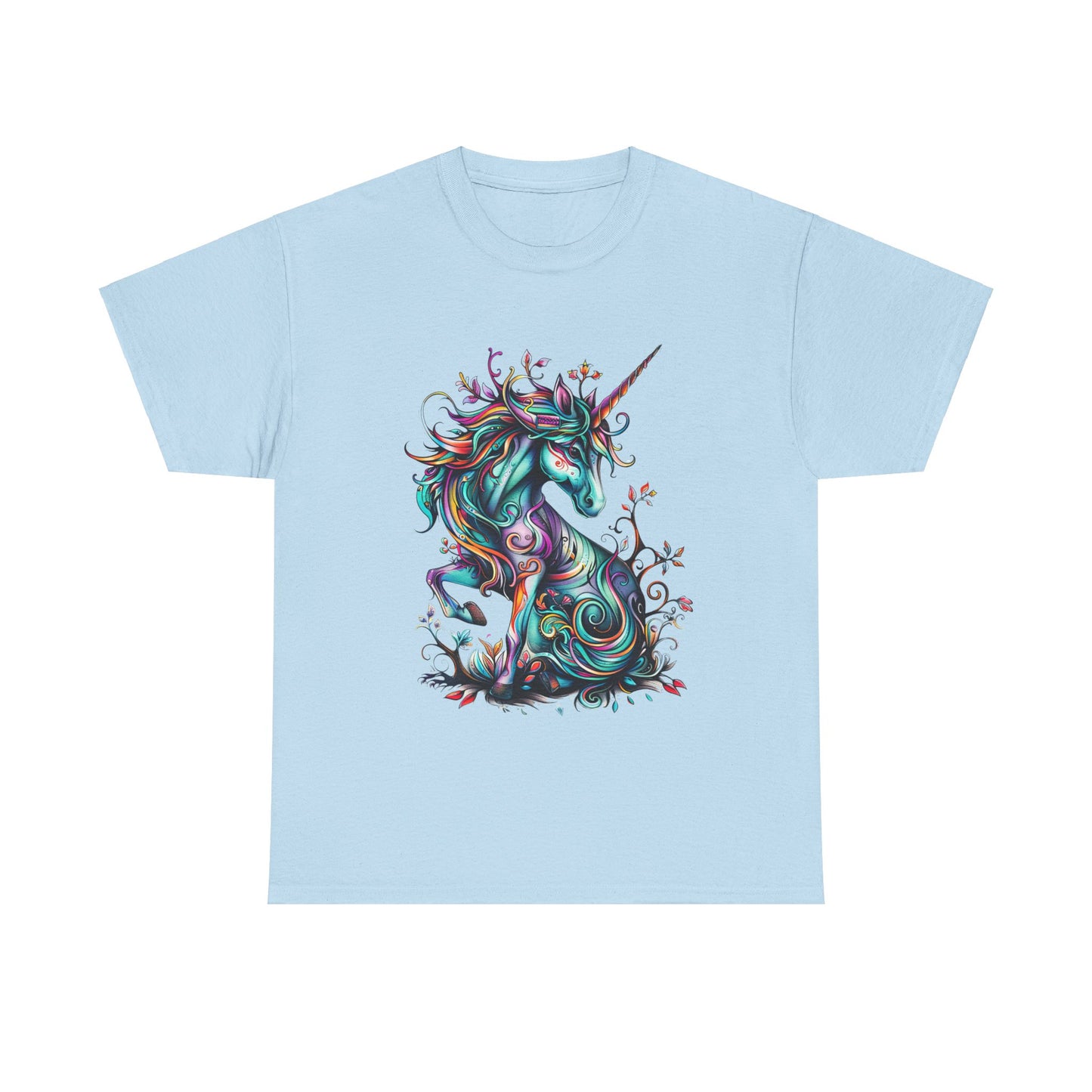 Celtic Unicorn - Unicorn Lovers Graphic Tee Unisex Heavy Cotton Tee T-Shirt