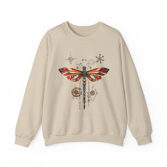 Dragonfly Shirt, Dragon Fly Lovers Gift - inspirational Unisex Long Sleeve Jersey Cotton Shirt Mens Women's Sweatshirt Sweat Shirt