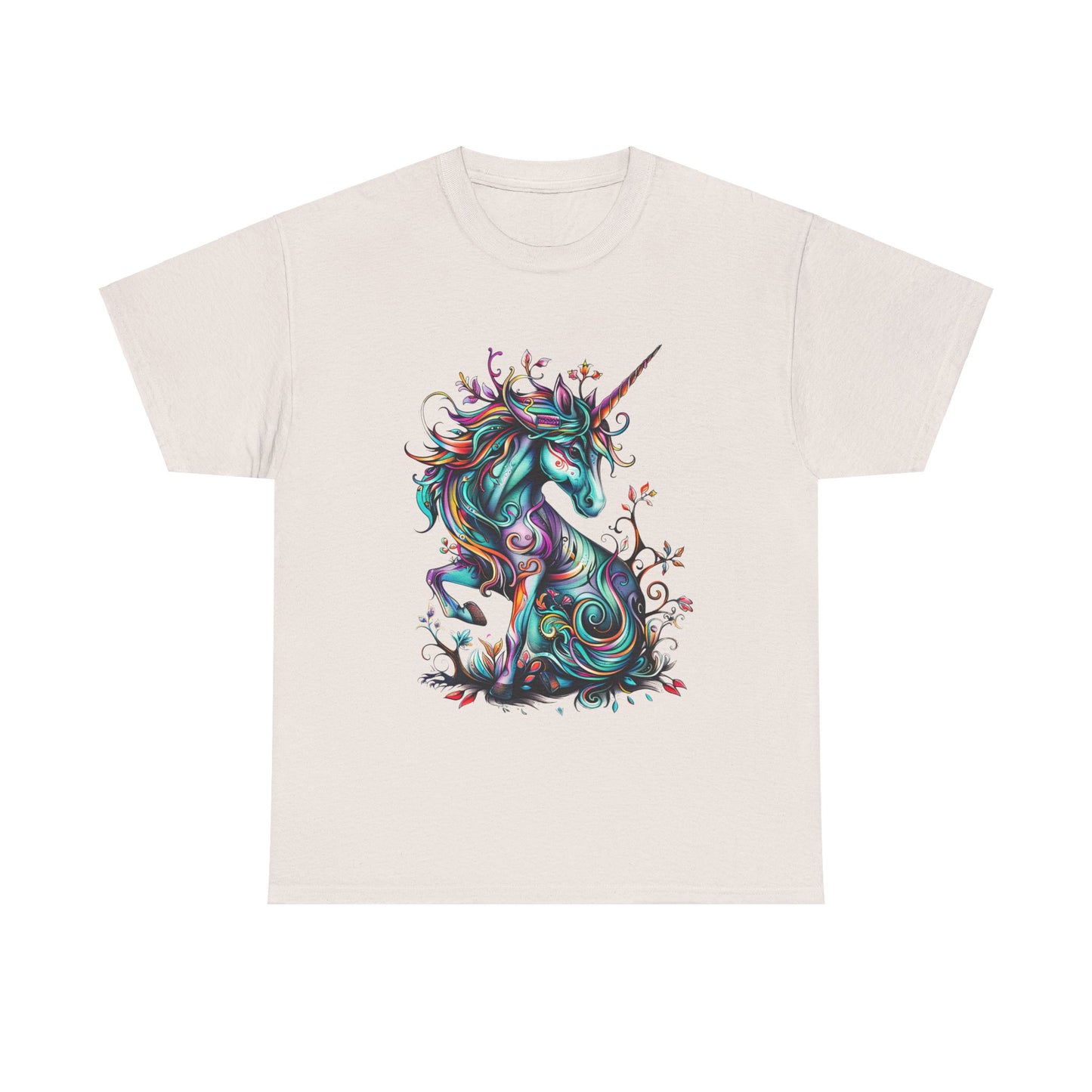 Celtic Unicorn - Unicorn Lovers Graphic Tee Unisex Heavy Cotton Tee T-Shirt