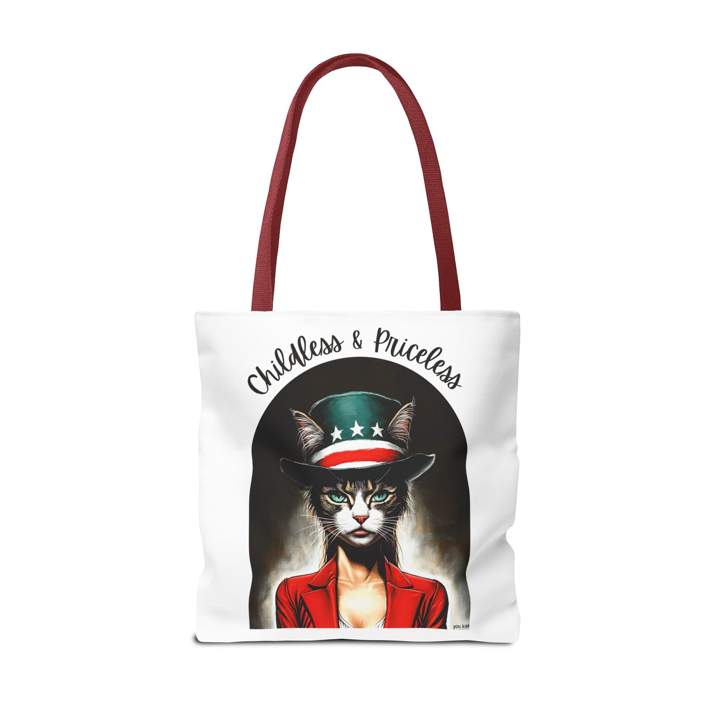 Childless and Priceless. Proud Cat, Childless Cat Lady Tote Bag (AOP)