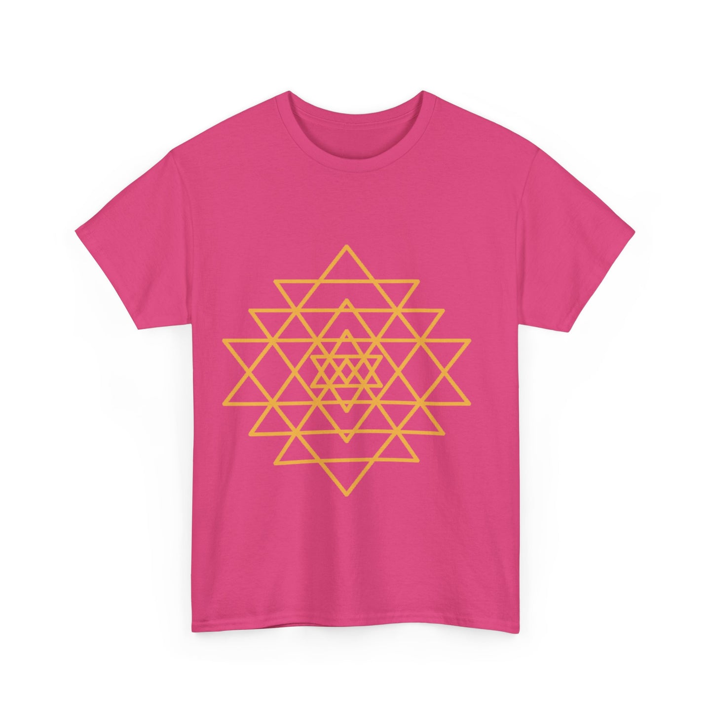 Sacred Geometry Sri Yantra, Shree Yantra, Shri Chakra  Nava Chakra Shirt - Graphic Tee - Yoga, Zen, Hindu Gifts Unisex Heavy Cotton Graphic Tee T-Shirt