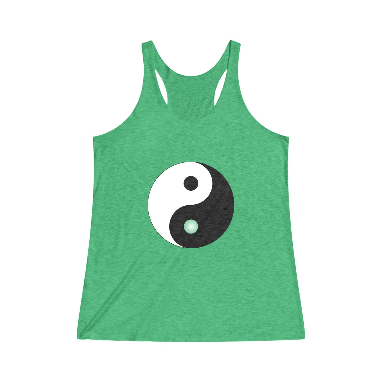 Tao, Yin Yang Symbol Graphic Tee Shirt,  Women's Yoga Shirt, Athletic Racerback Tank Top Shirt