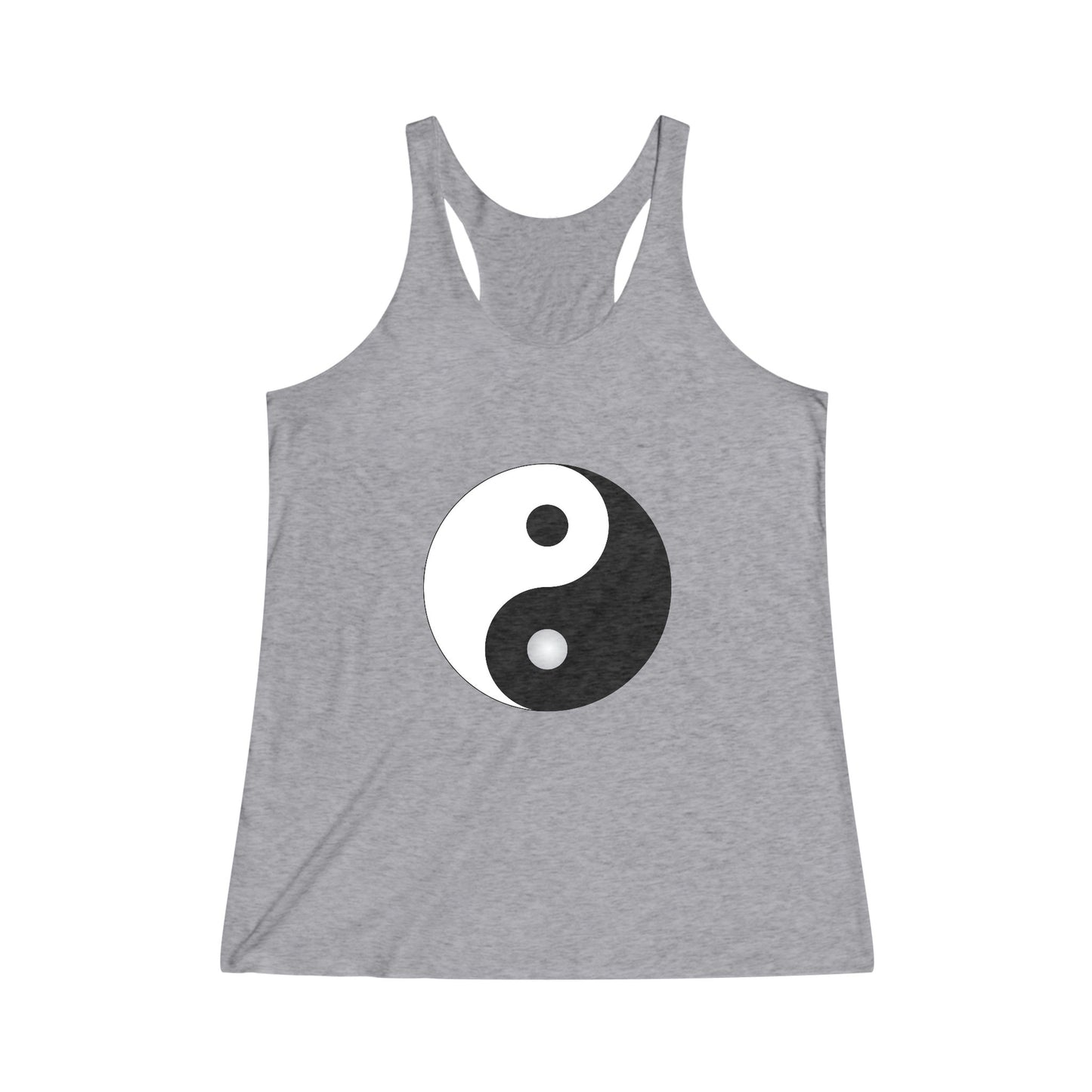 Tao, Yin Yang Symbol Graphic Tee Shirt,  Women's Yoga Shirt, Athletic Racerback Tank Top Shirt