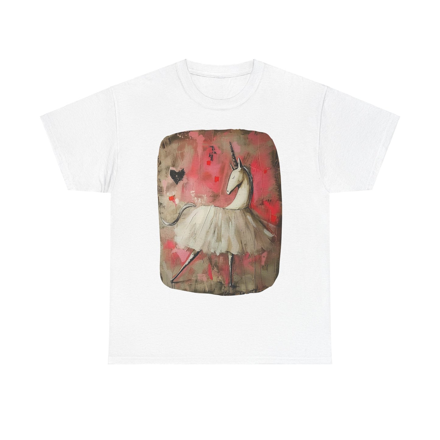 Ballerina Unicorns! Unicorn Lovers Graphic Tee Unisex Heavy Cotton Tee T-Shirt