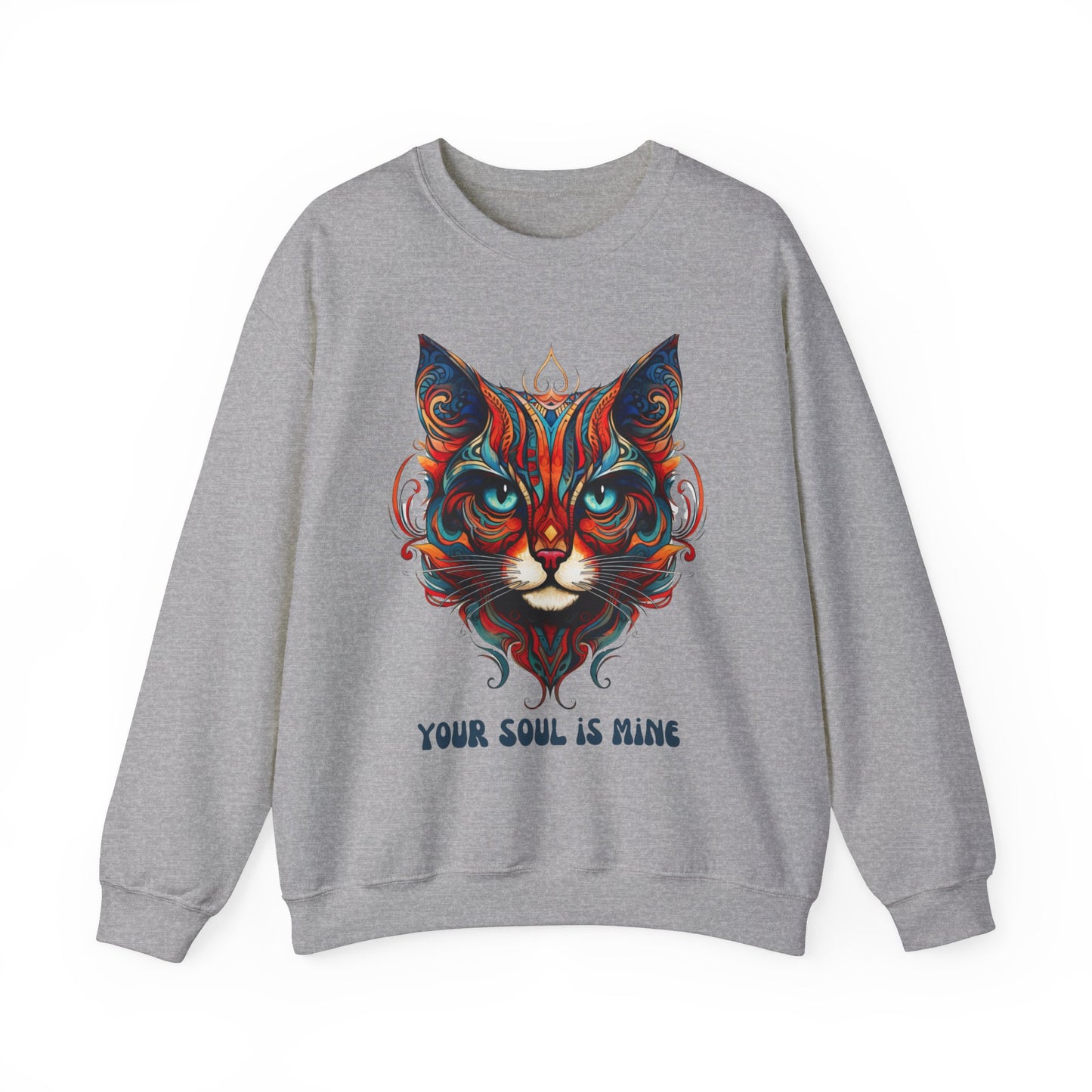 Your Soul is Mine Cat Sweatshirt, Cat Lovers Gift, Kitty Cat Christmas Shirt Unisex Sweatshirt Sweat Shirt, Many Colors