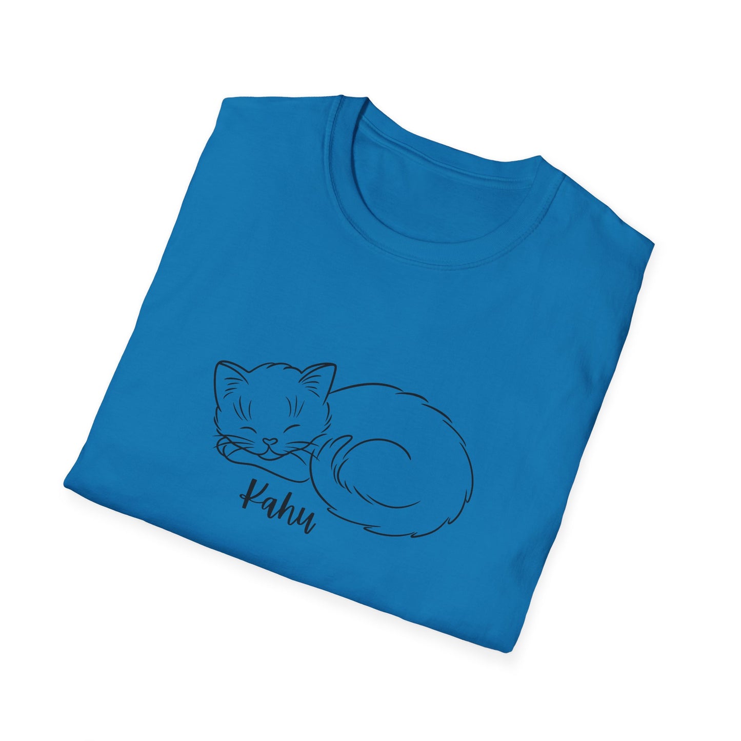 Minimalist KAHU Cat Shirt, Outline Cat Kahu Lover's Graphic Tee Graphic Unisex T- Shirt, T-Shirt Cat Lovers Gift  Softstyle T-Shirt Tee Teeshirt