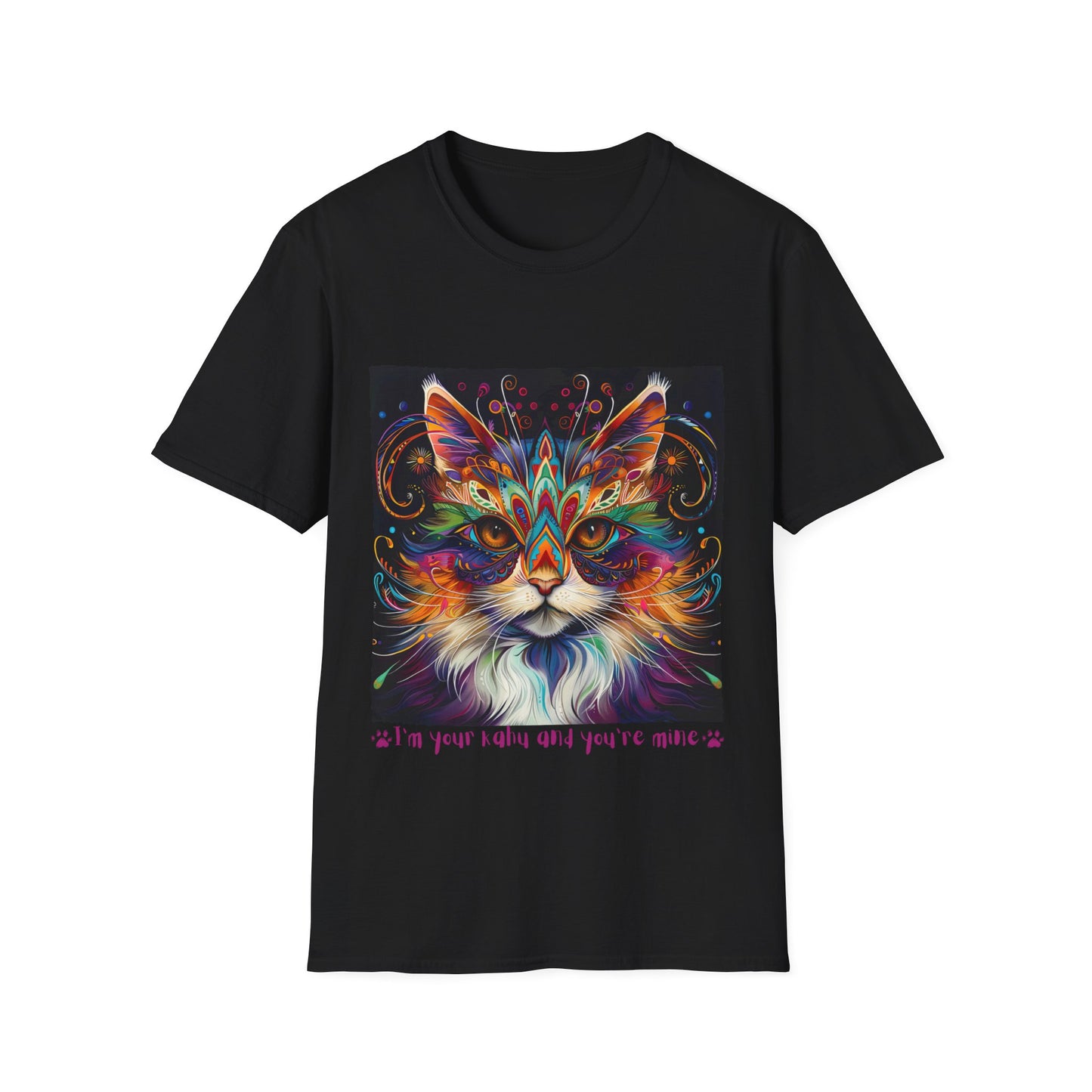 KAHU Cat Shirt, "I'm your Kahu and you're mine" Kahu, Cat Lover's Graphic Tee Graphic Unisex T- Shirt, T-Shirt Cat Lovers Gift  Softstyle T-Shirt Tee Teeshirt Stylized Cat