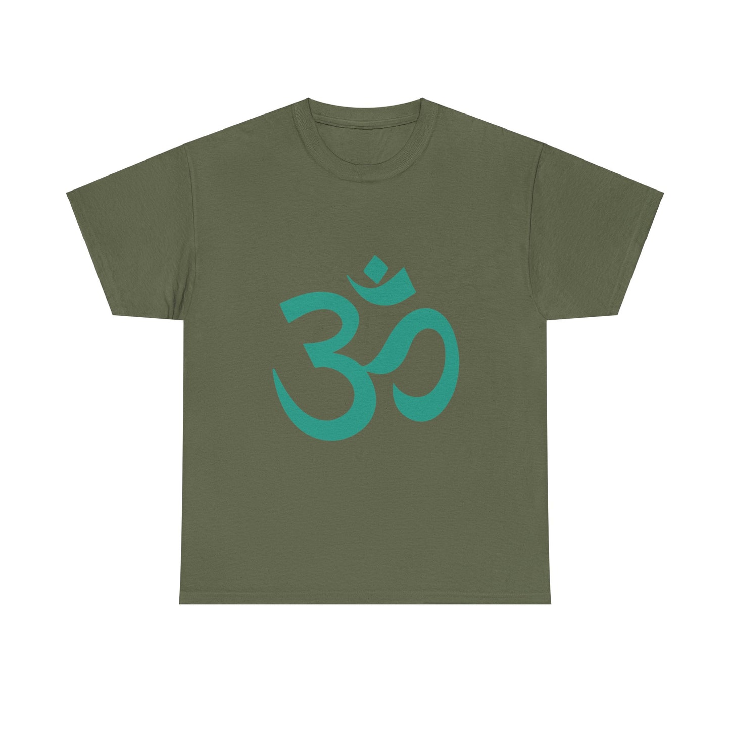 Teal, Turquoise Ohm, OM  Tee shirt, Graphic Tees, Yoga Wear, Zen, Spiritual, Meditation Gifts Unisex Heavy Cotton  Graphic Tee T-Shirt