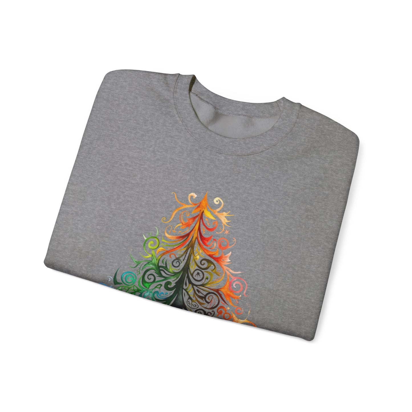 Rainbow, Exotic, Colorful Tribal Style Christmas Tree, Pride Colors Shirt Unisex Sweatshirt Sweat Shirt Gay Pride Gift