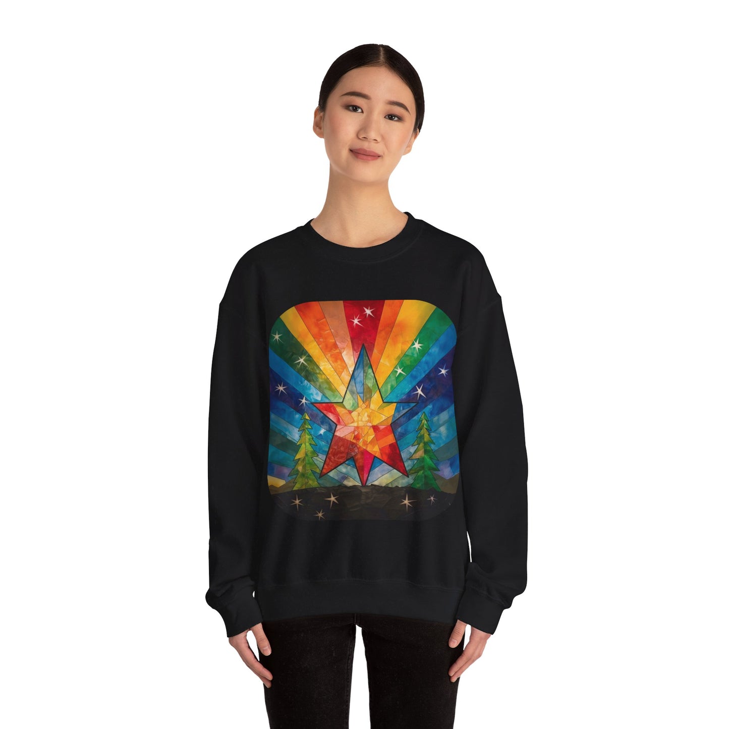 Pride LGBTQ+ Holiday Star, Winter Star, Sweatshirt Gift