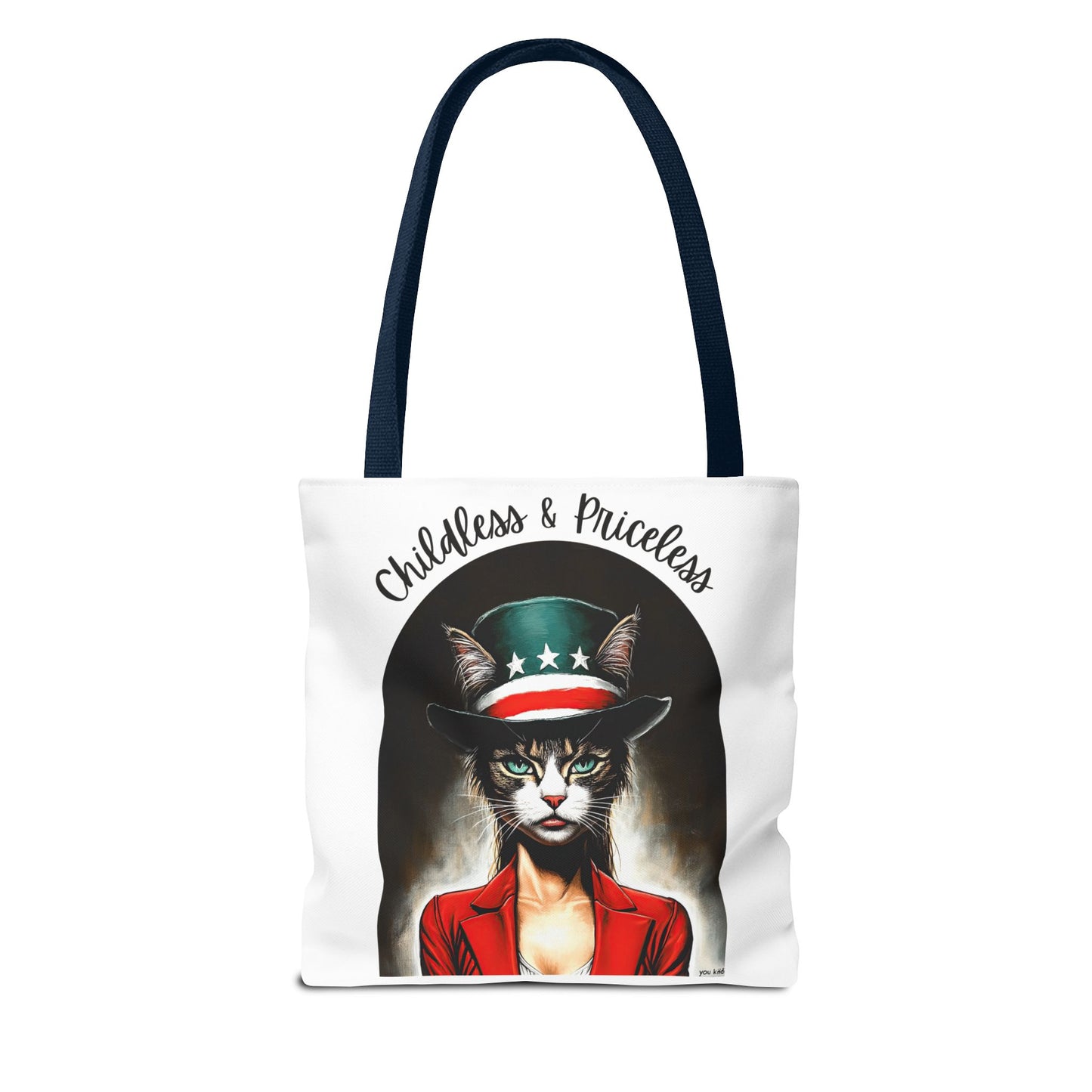 Childless and Priceless. Proud Cat, Childless Cat Lady Tote Bag (AOP)