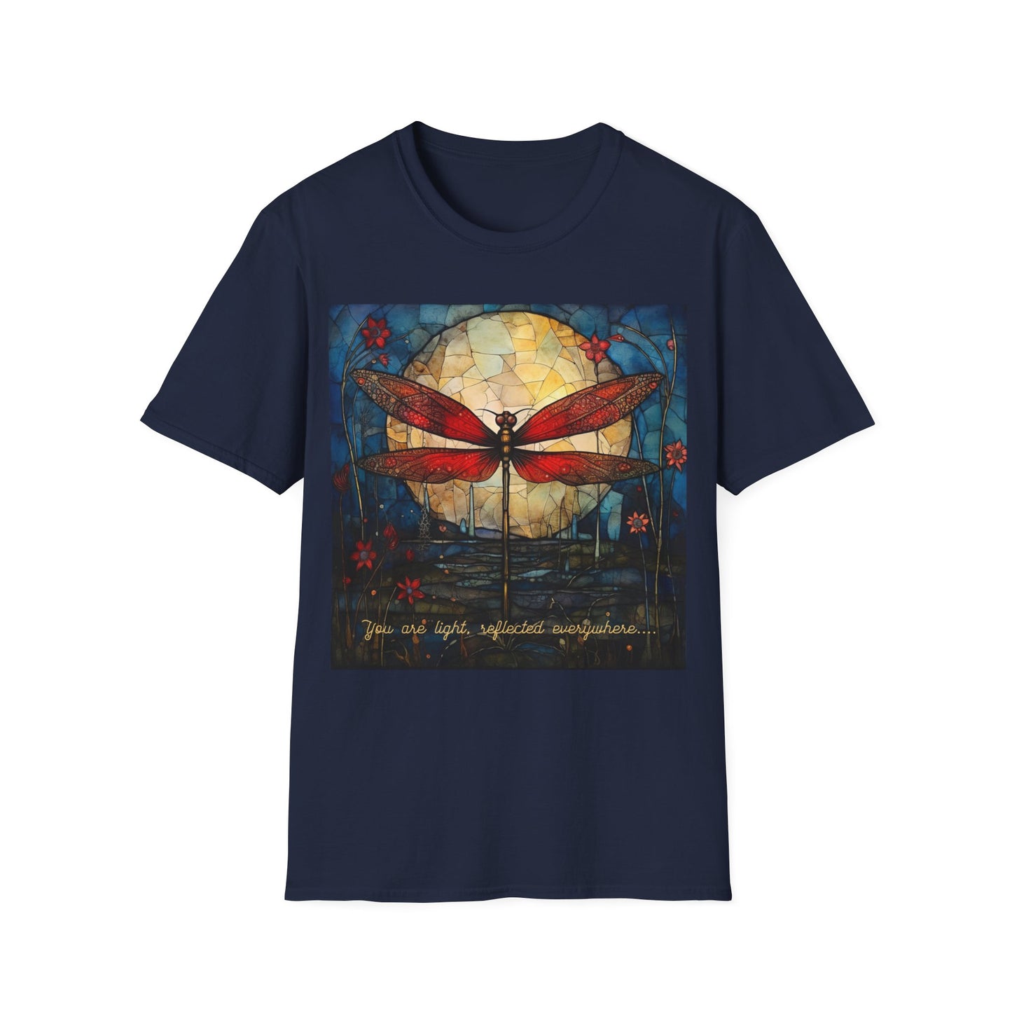 Dragonfly T-shirt - You Are Light, Reflected Everywhere - Dragonflies Shirt, Tee shirt, Unisex Soft Cotton, multiple colors