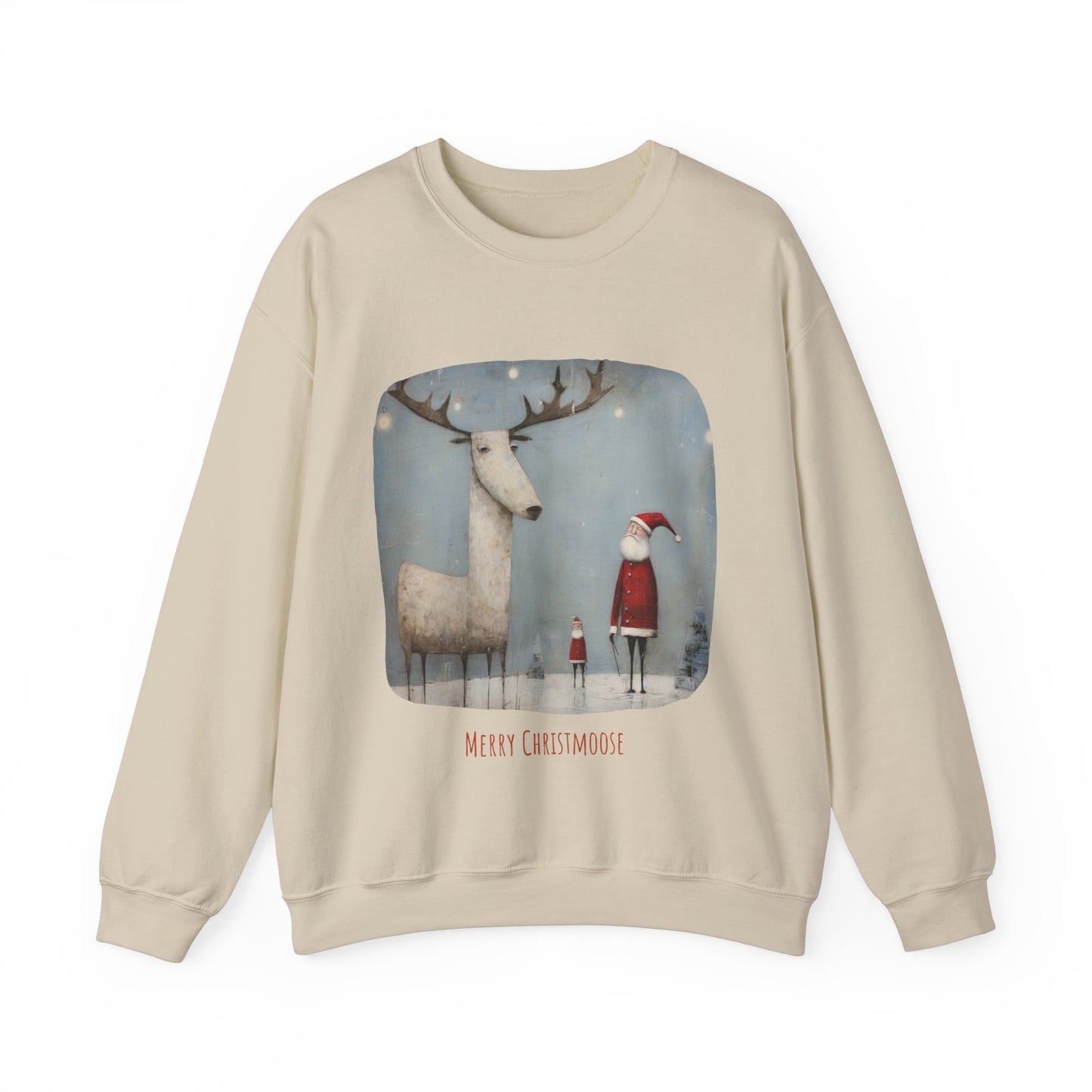 Merry Christmoose, Moose Holiday Sweatshirt, Moose Lovers Gift, Canada, Northern US Christmas Shirt Unisex Sweatshirt Sweat Shirt