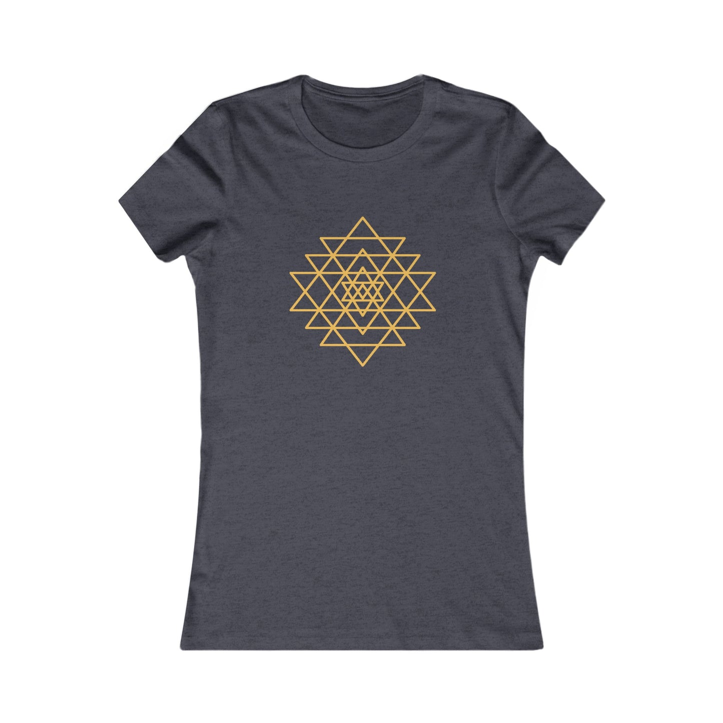 Sacred Geometry Sri Yantra - - Shree Yantra, Shri Chakra, Nava Chakra Shirt, Yoga Tees, Yoga Graphic T-shirt, Ladies Cut Graphic Tees