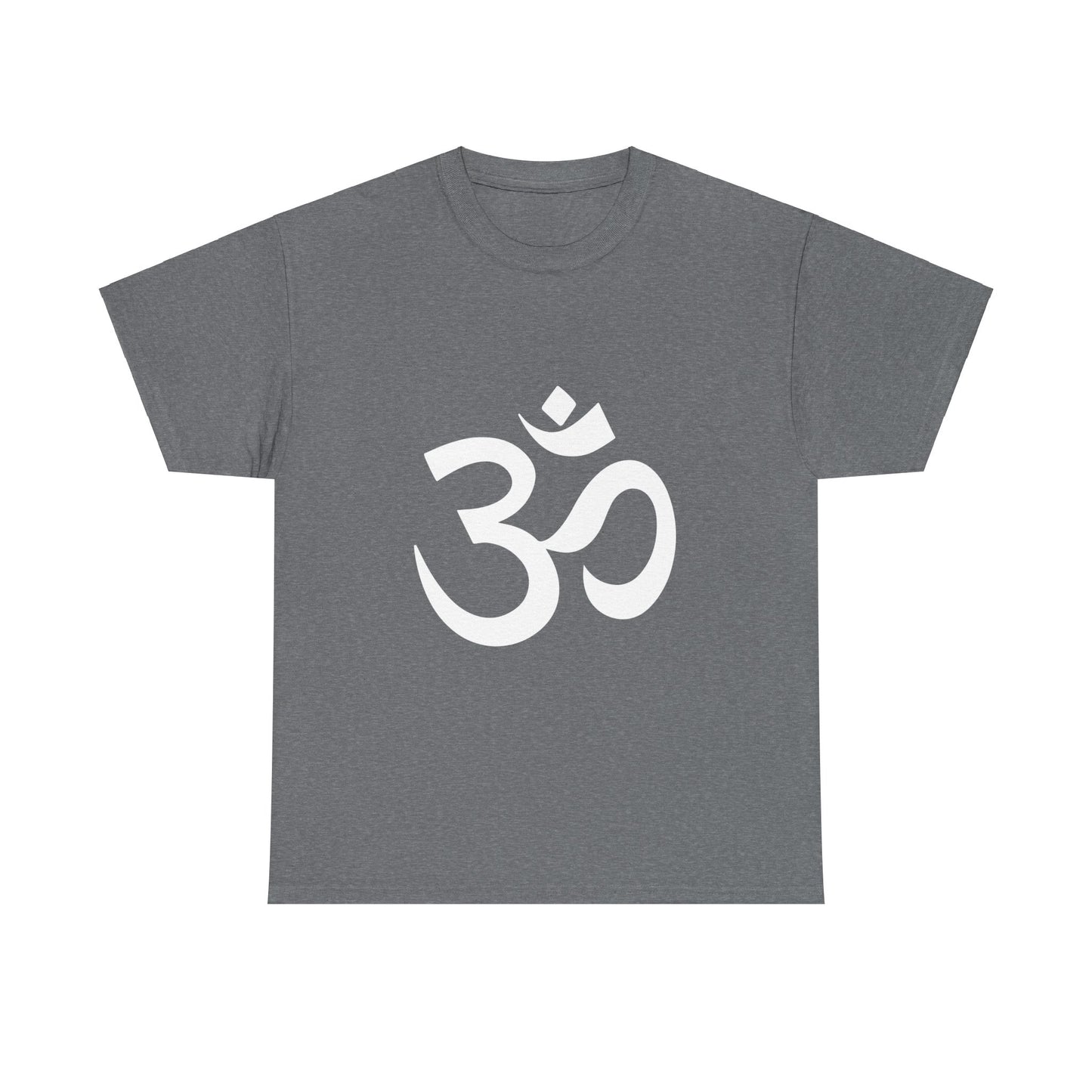 White Graphic, Ohm, OM  Tee shirt, Graphic Tees, Yoga Wear, Zen, Spiritual, Meditation Gifts Unisex Heavy Cotton  Graphic Tee T-Shirt