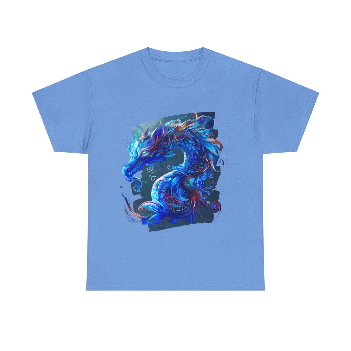 Blue Ancestor Dragons Graphic Tee - Dragons T-shirt -  Dragon Lovers Unisex Heavy Cotton Tee T-Shirt