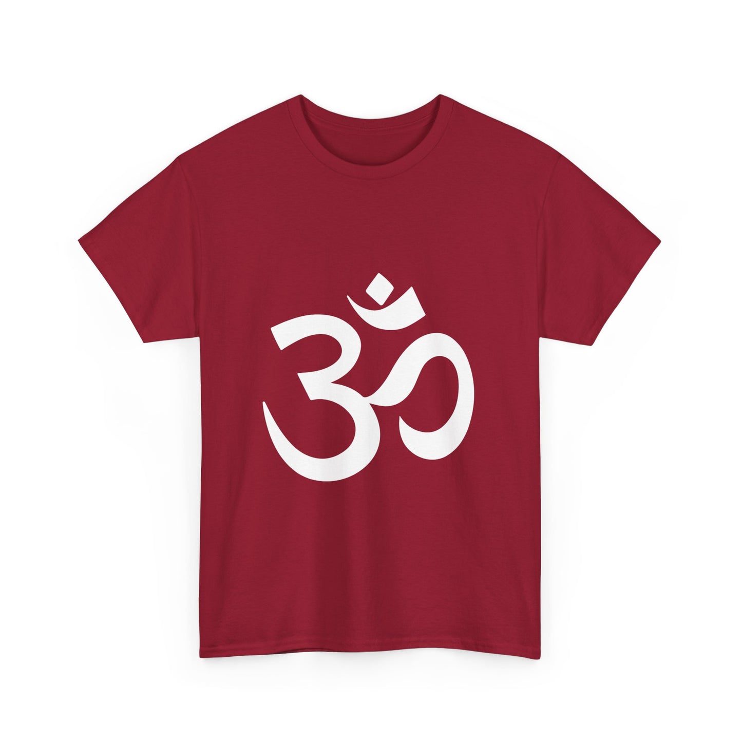 White Graphic, Ohm, OM  Tee shirt, Graphic Tees, Yoga Wear, Zen, Spiritual, Meditation Gifts Unisex Heavy Cotton  Graphic Tee T-Shirt