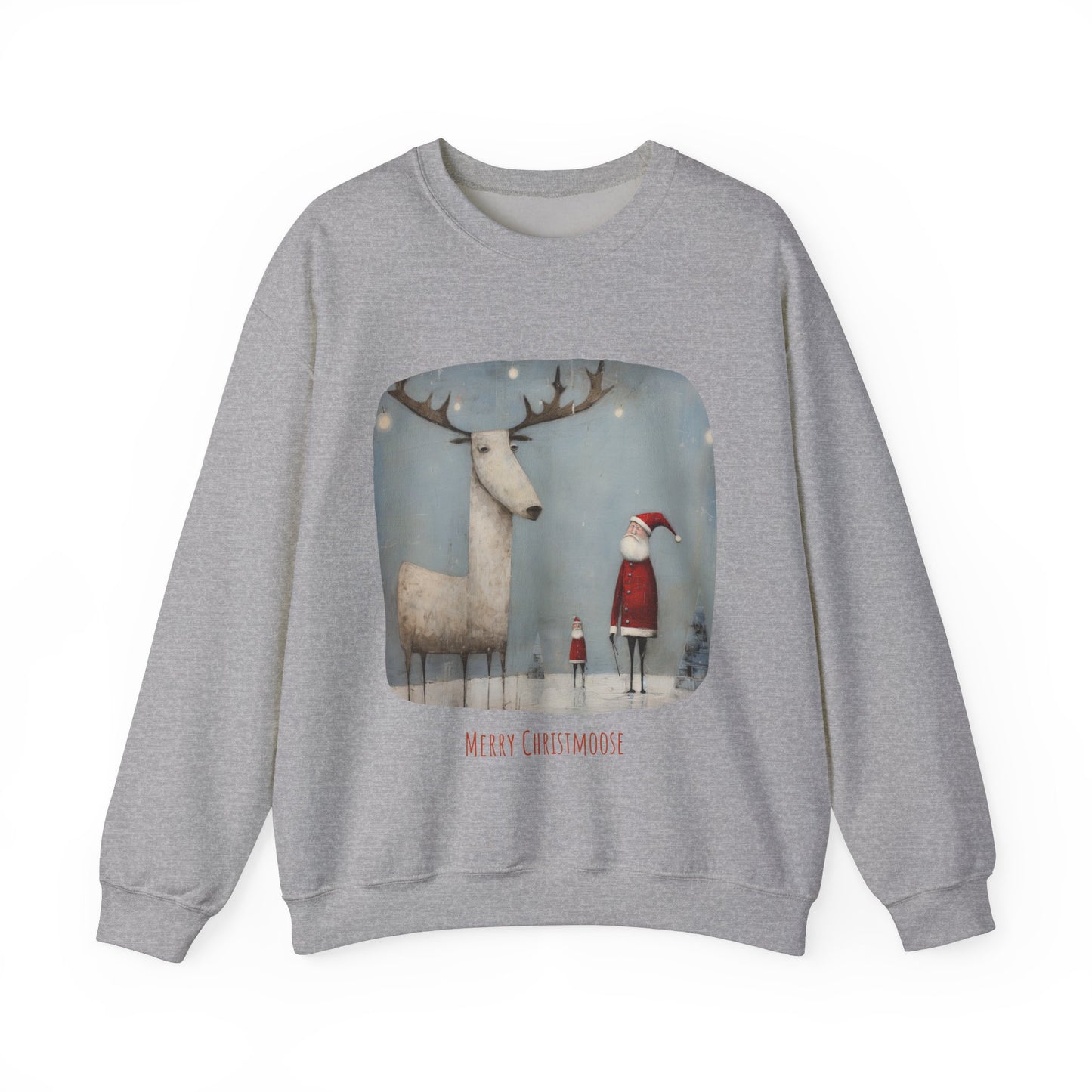 Merry Christmoose, Moose Holiday Sweatshirt, Moose Lovers Gift, Canada, Northern US Christmas Shirt Unisex Sweatshirt Sweat Shirt