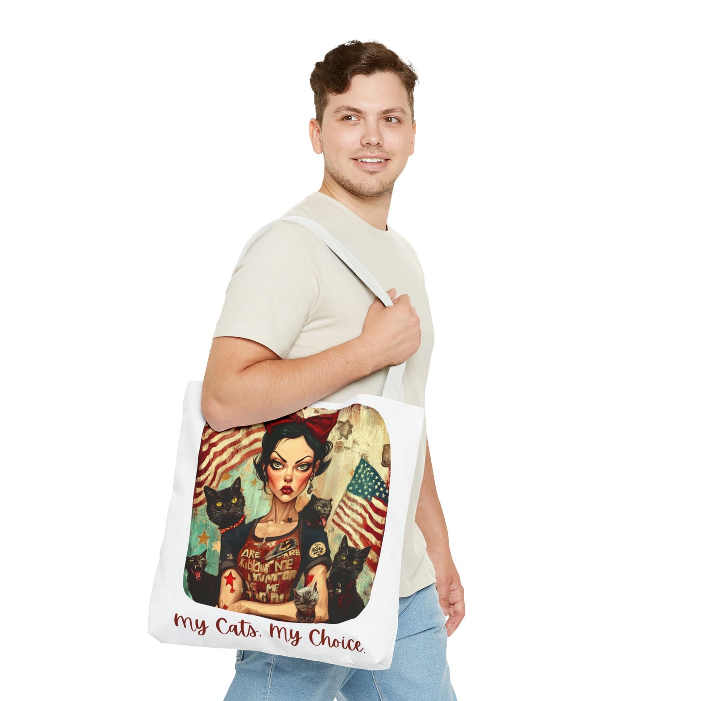 Childless Cat Lady "My Cats, My Choice" -  Childless Cat Lady Tote Bag (AOP)