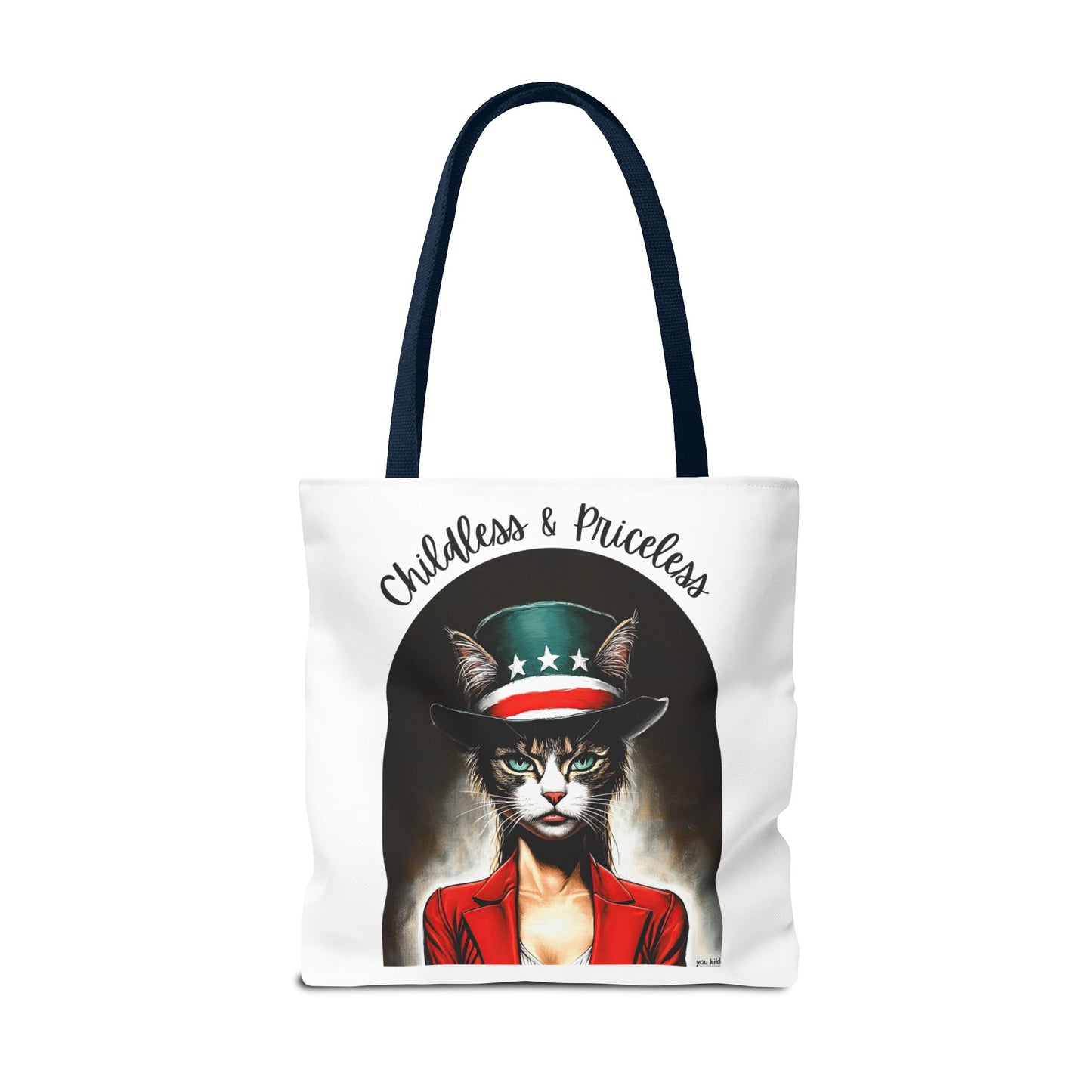 Childless and Priceless. Proud Cat, Childless Cat Lady Tote Bag (AOP)