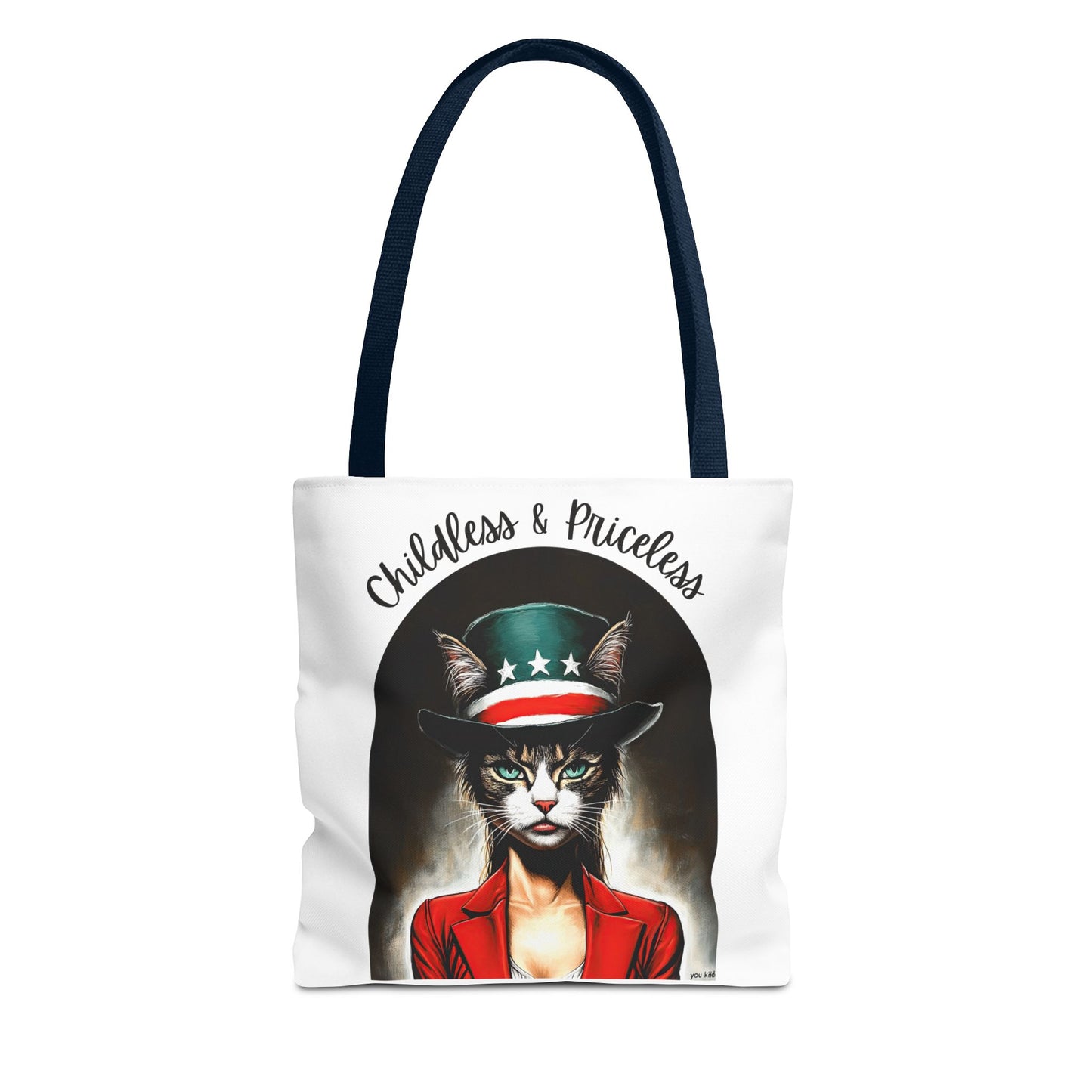 Childless and Priceless. Proud Cat, Childless Cat Lady Tote Bag (AOP)