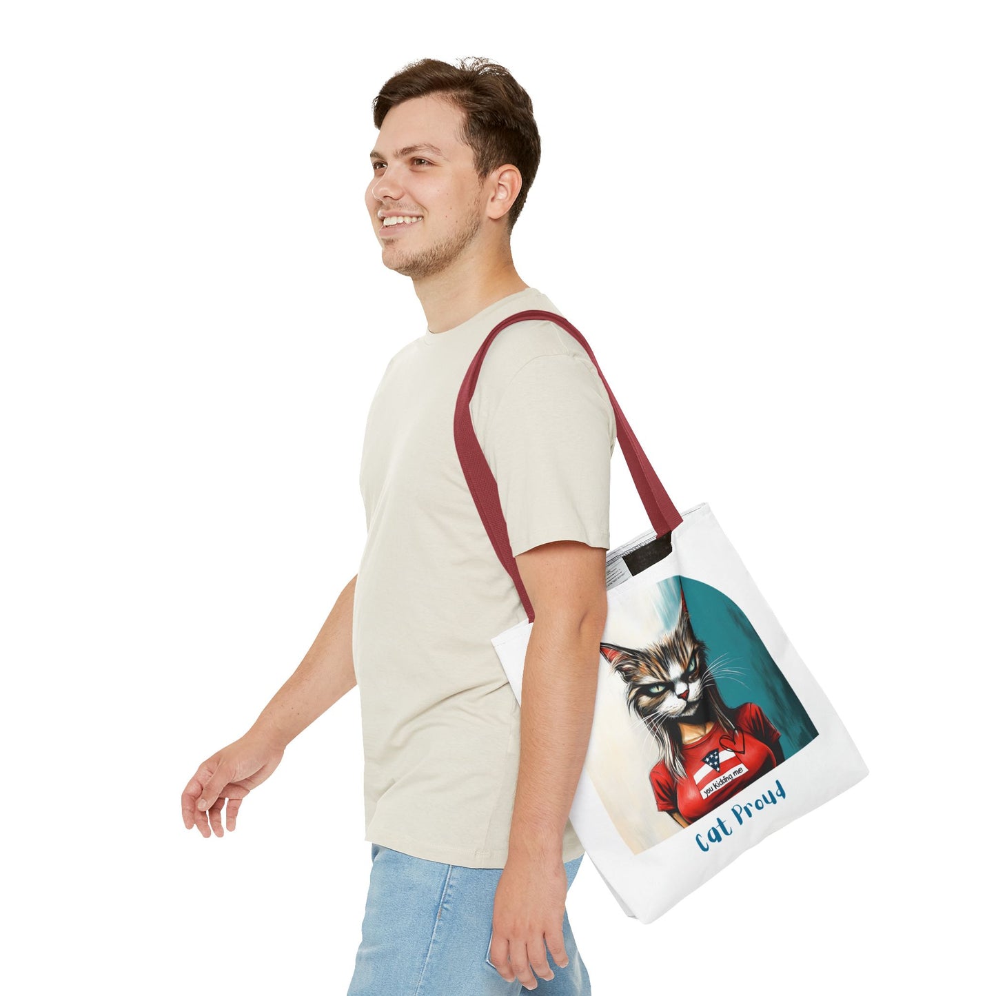 "Cat Proud" Childless Cat Lady Tote Bag (AOP)