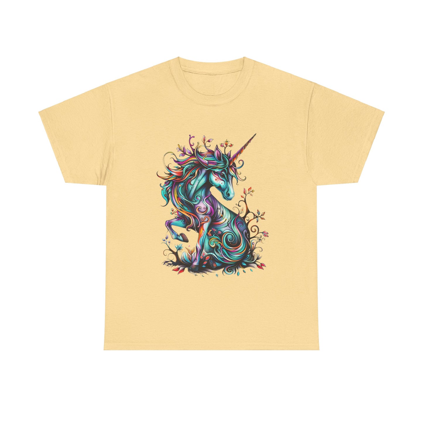 Celtic Unicorn - Unicorn Lovers Graphic Tee Unisex Heavy Cotton Tee T-Shirt