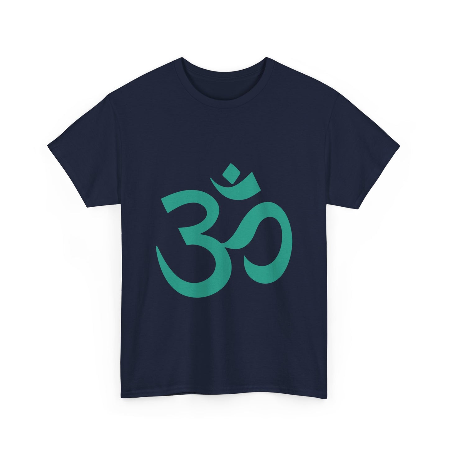 Teal, Turquoise Ohm, OM  Tee shirt, Graphic Tees, Yoga Wear, Zen, Spiritual, Meditation Gifts Unisex Heavy Cotton  Graphic Tee T-Shirt