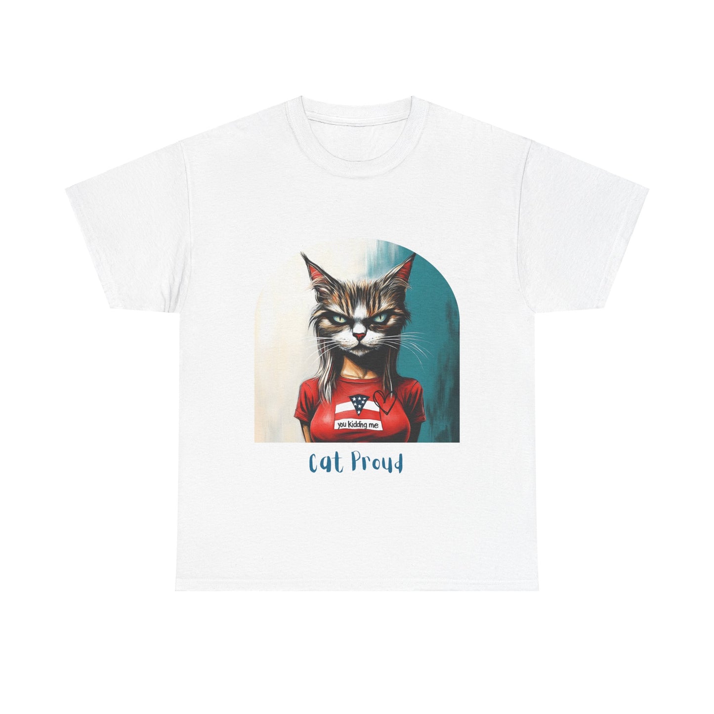 Childless Cat Lady Shirt - "Cat Proud" - Say NO to Ignorance - Unisex Heavy Cotton Tee